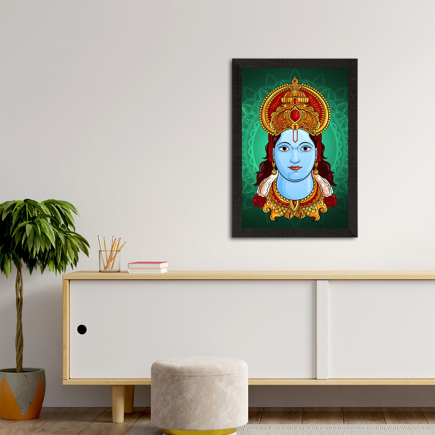 Lord Ram Painting Digital Printed Religious Wall Art 2