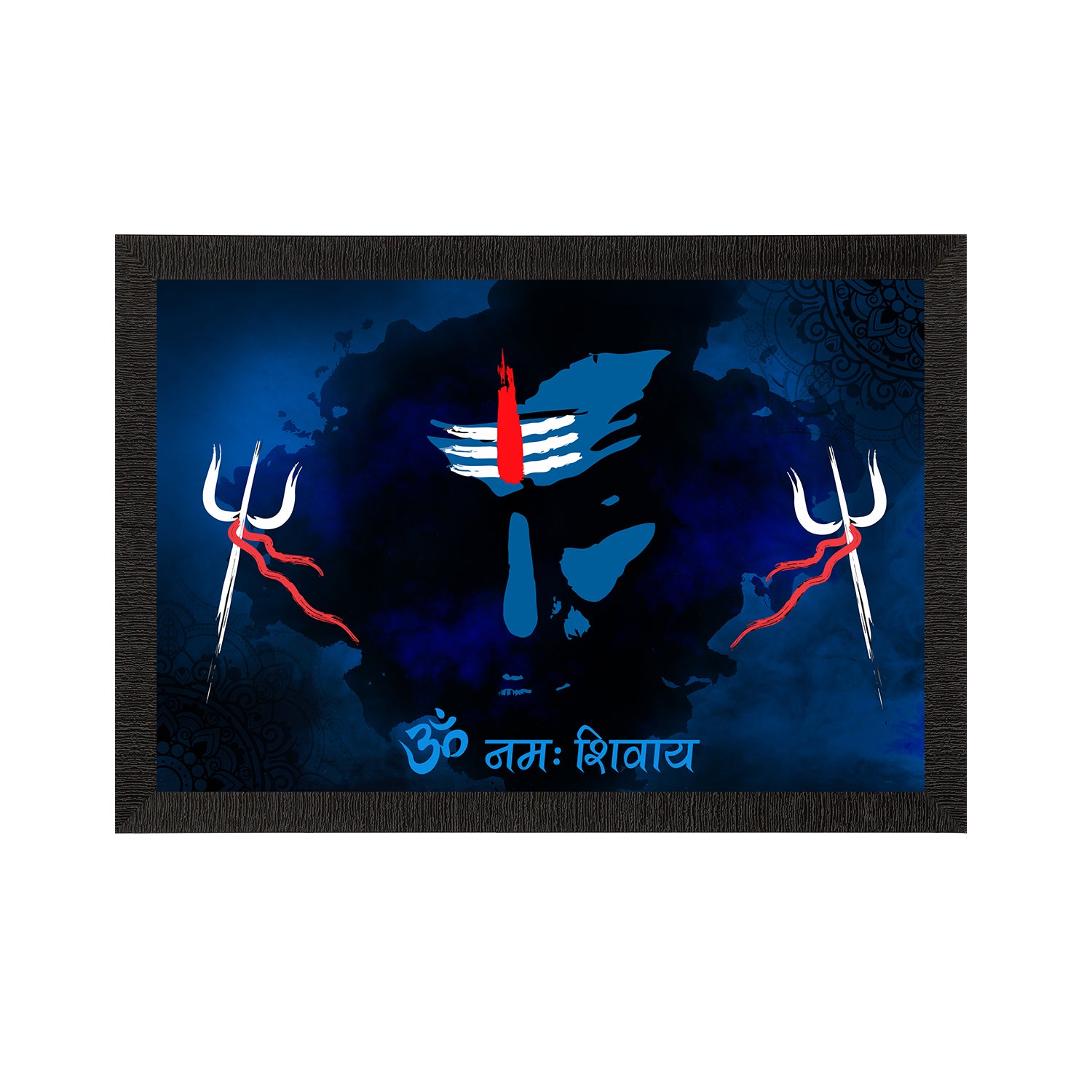 Lord Shiva Satin Matt Texture UV Art Painting