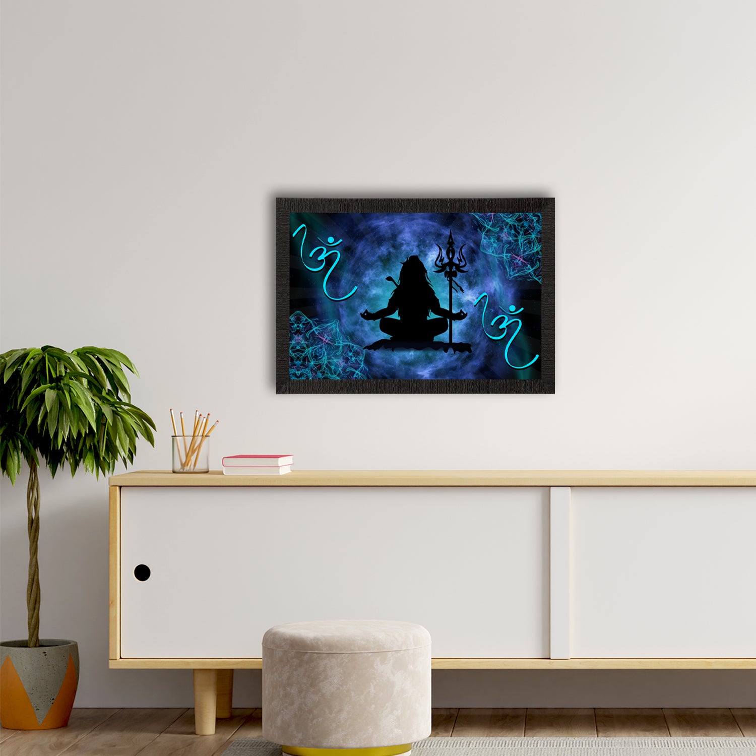 Lord Shiva Satin Matt Texture UV Art Painting 2