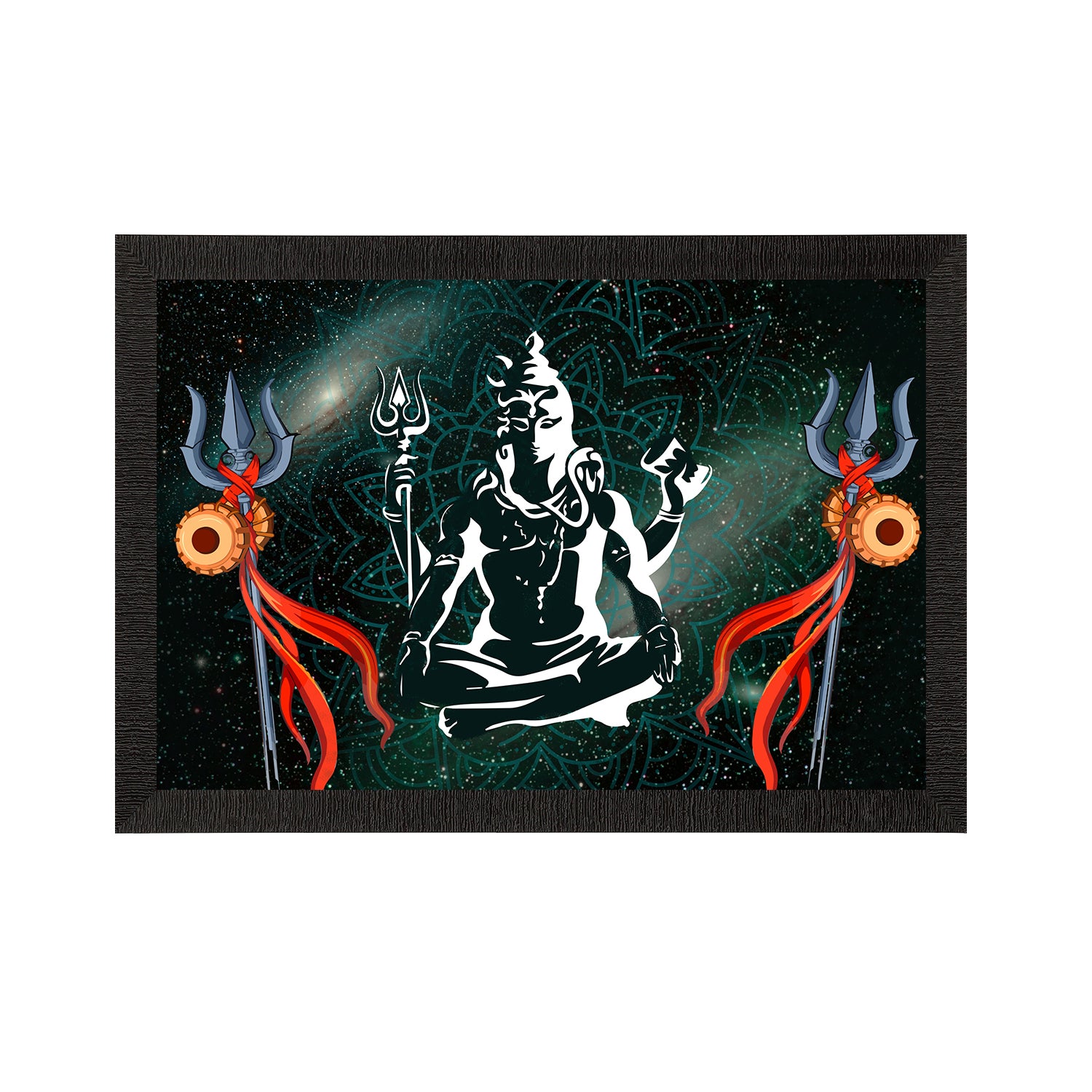 Lord Shiva Satin Matt Texture UV Art Painting