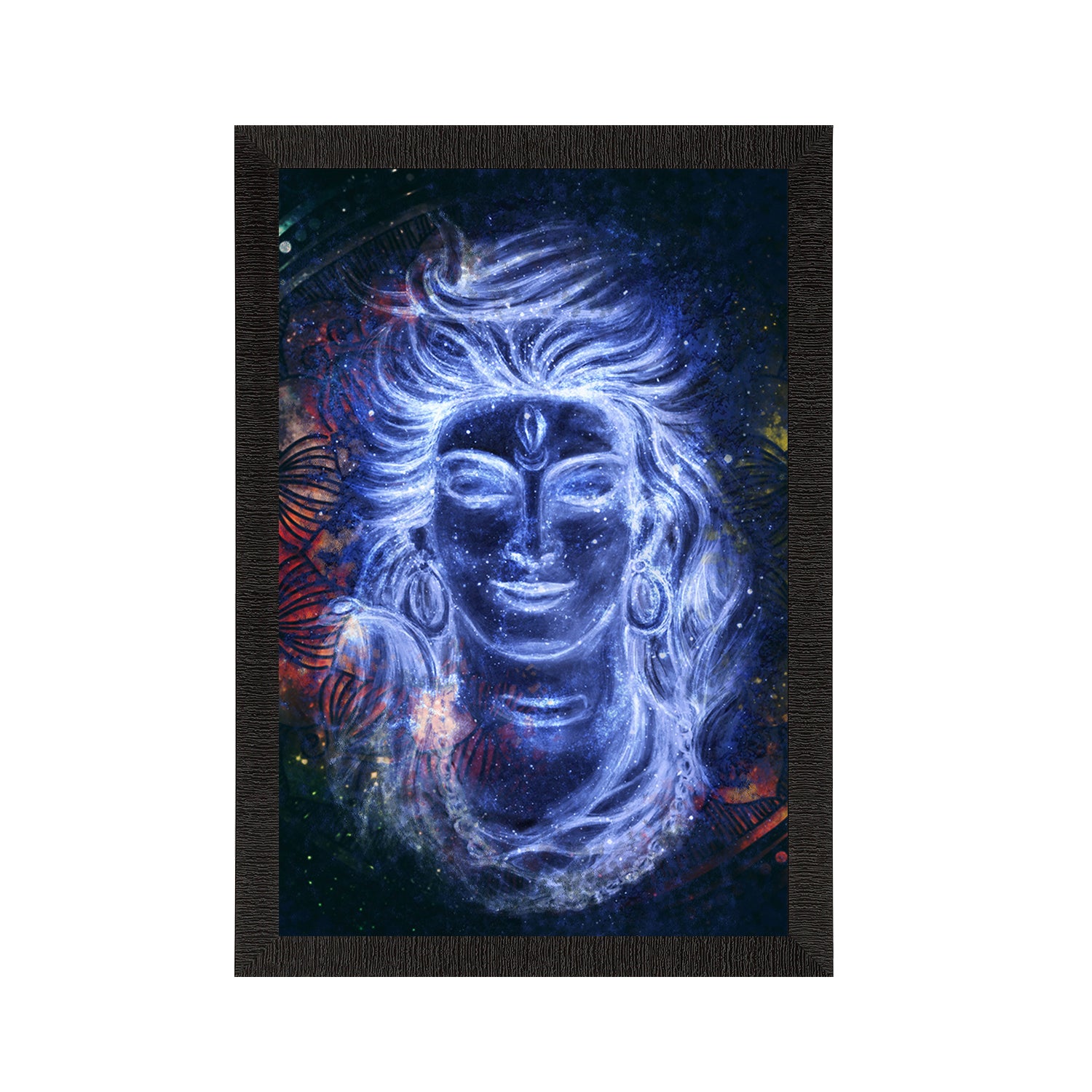 Lord Shiva Painting Digital Printed Religious Wall Art