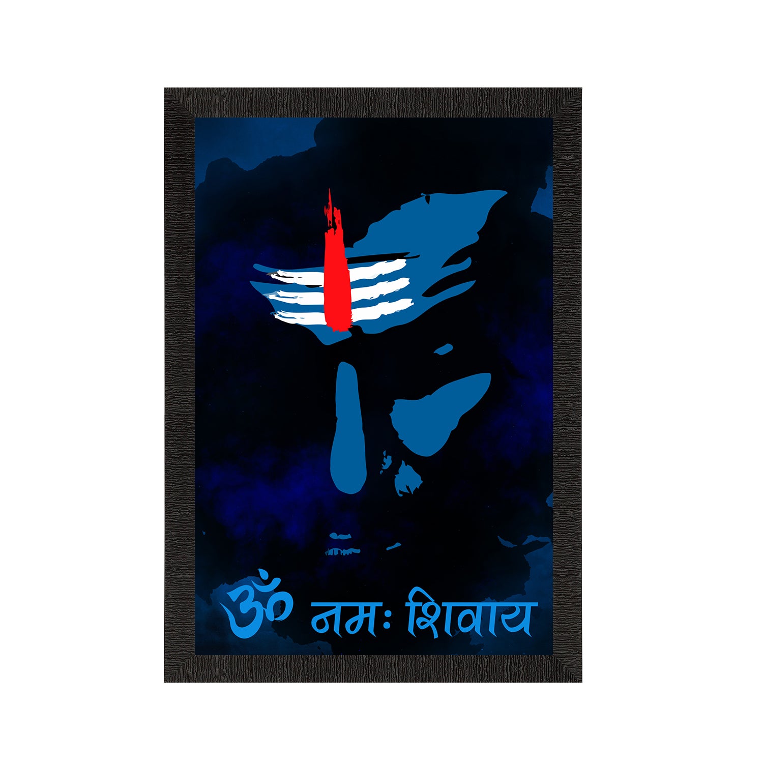 Lord Shiva Satin Matt Texture UV Art Painting