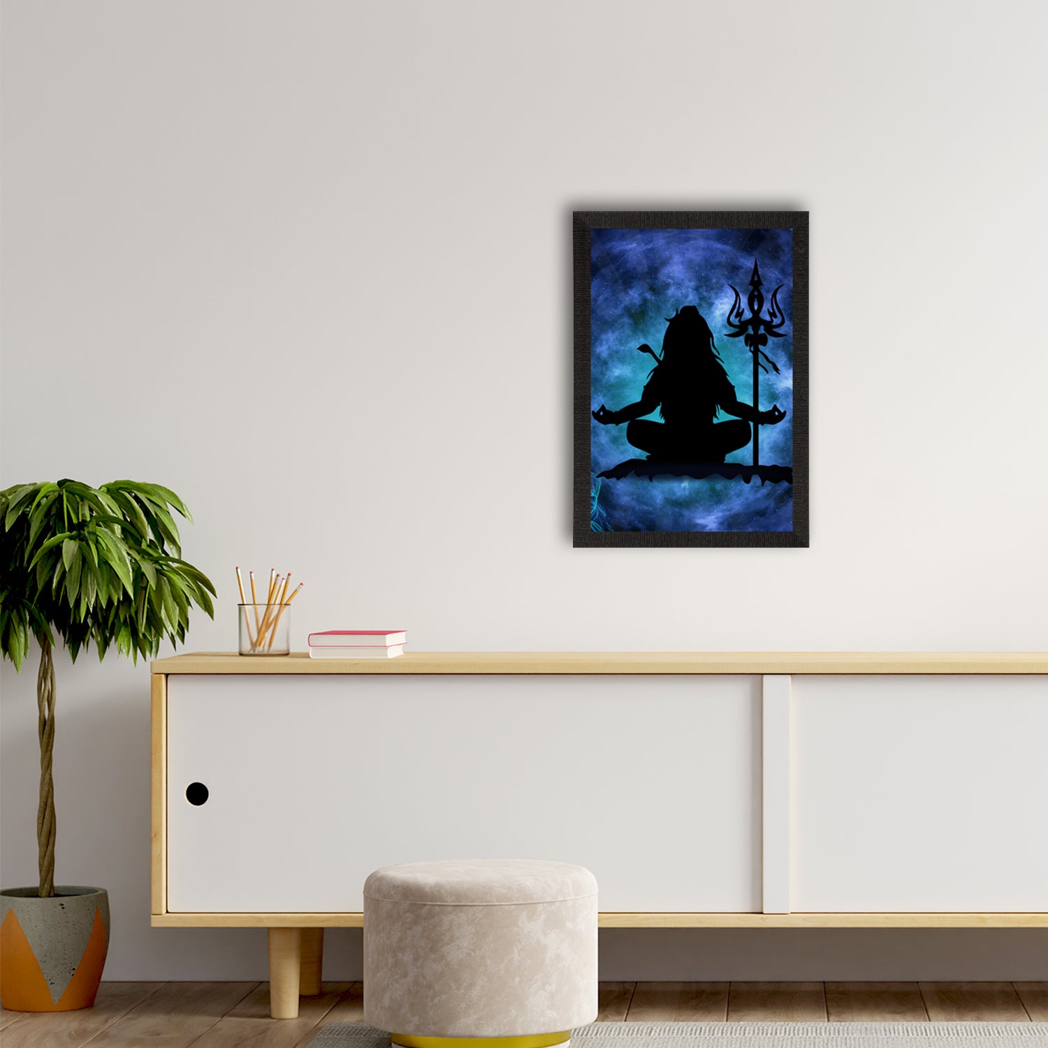 Lord Shiva Painting Digital Printed Religious Wall Art 2