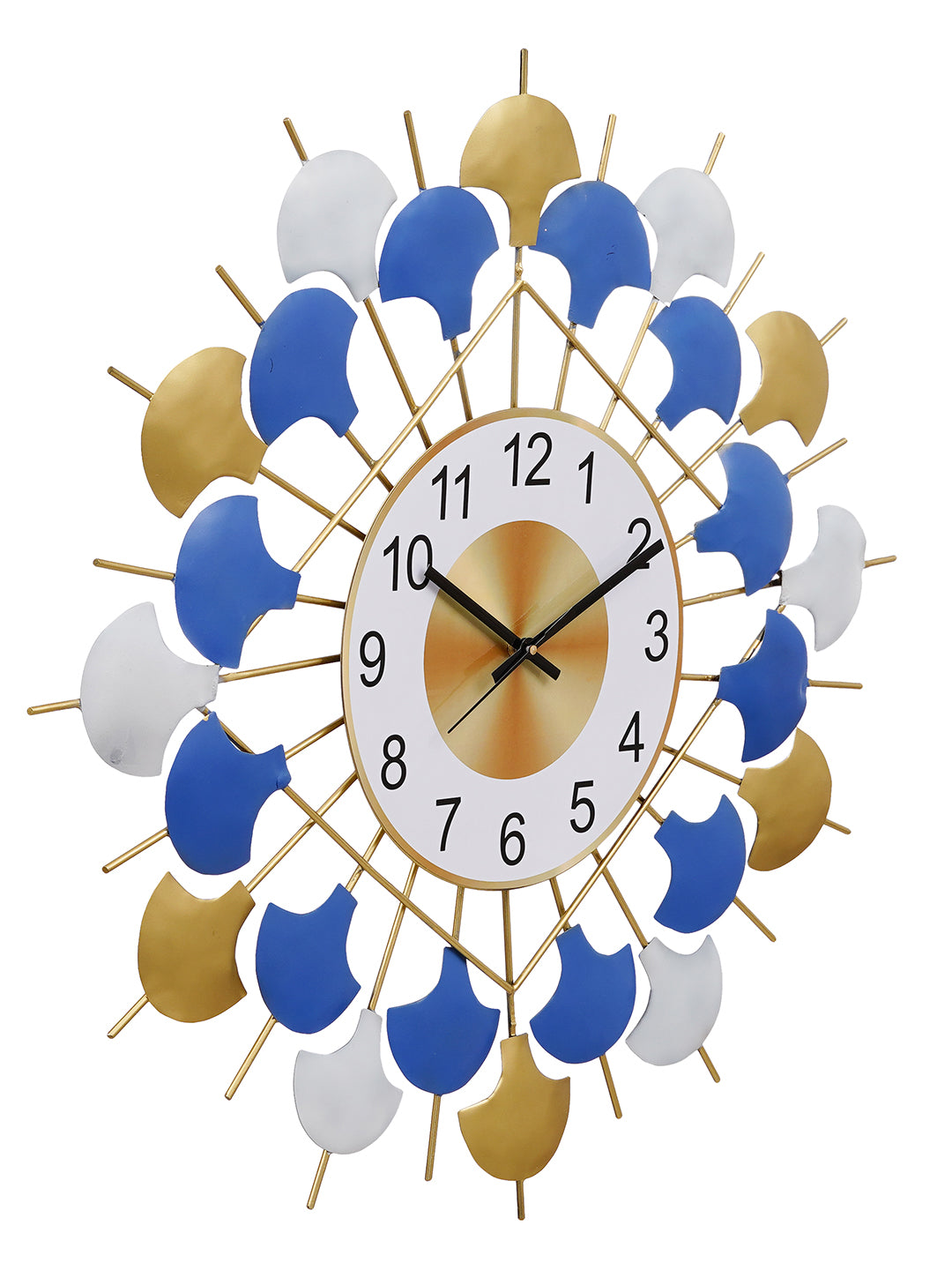 Iron Multi Color Unique Wall Clock without Glass (62*62 cm), Made in India 3