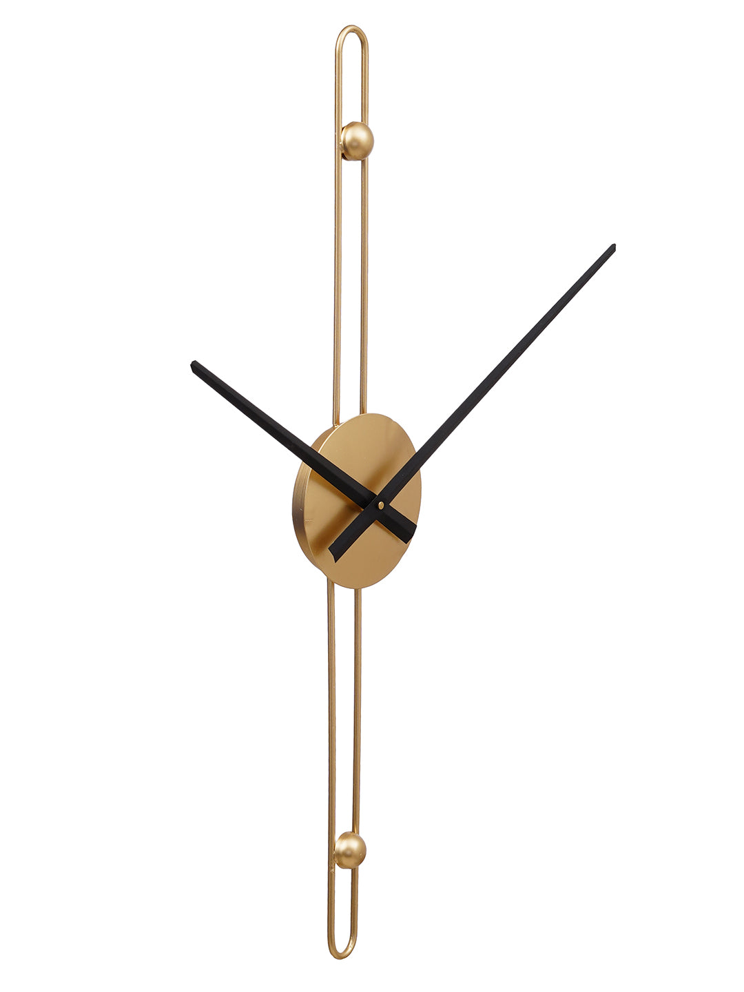 Golden Round Iron Wall Mounted Clock without Glass (61*12 cm), Made in India 3