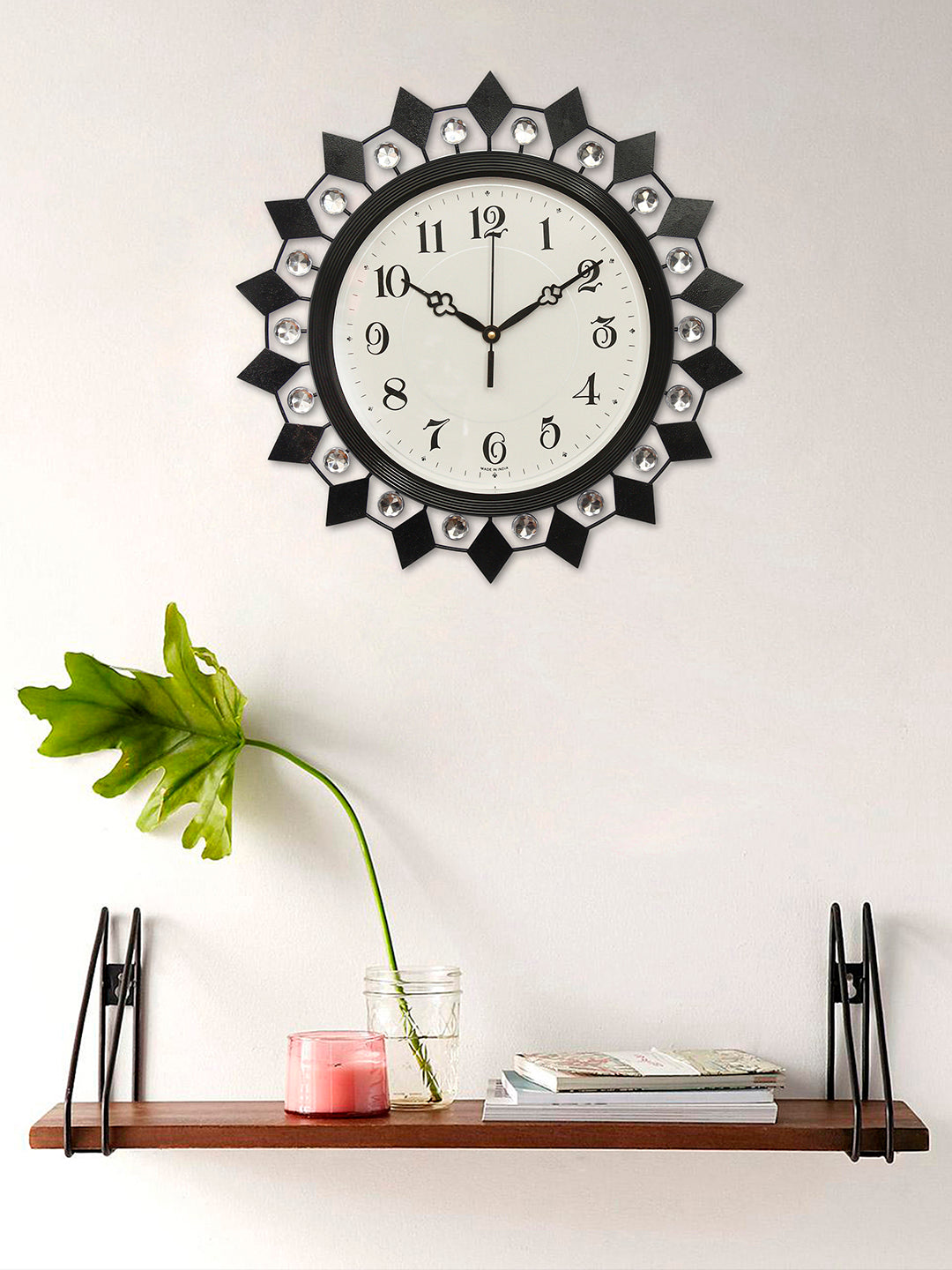 Beautiful Design Black Wall Clock for DÃ©cor (37*37*5 cm) 2