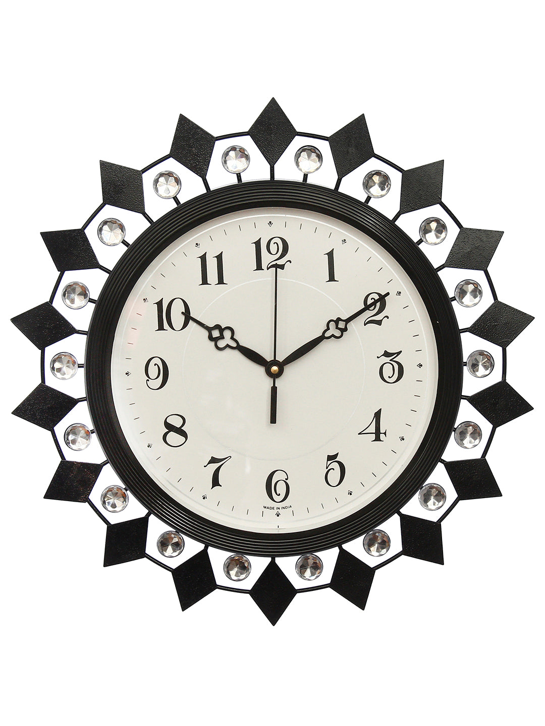 Beautiful Design Black Wall Clock for DÃ©cor (37*37*5 cm)