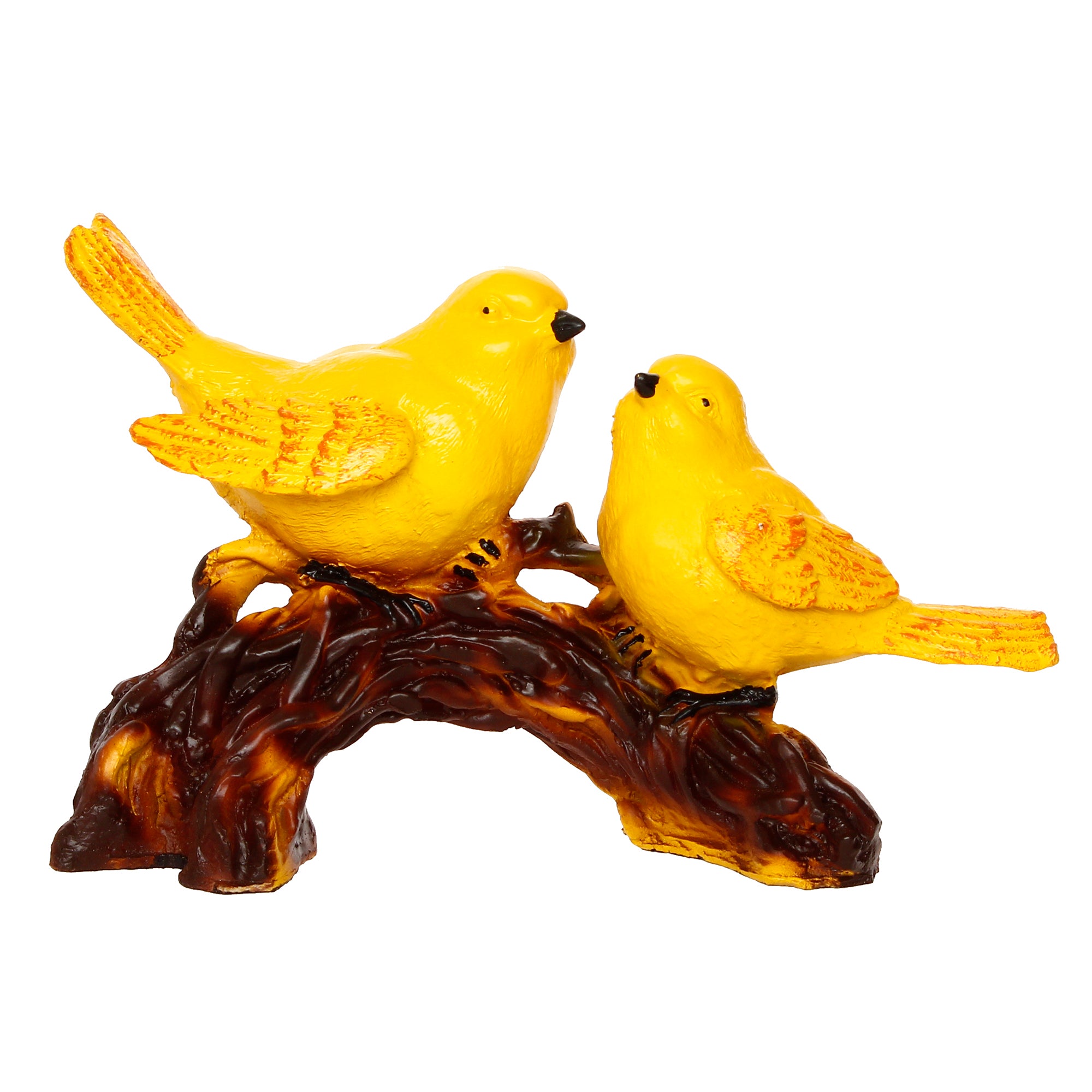 Yellow Birds on Tree Branch Handcrafted Polyresin Decorative Showpiece 2