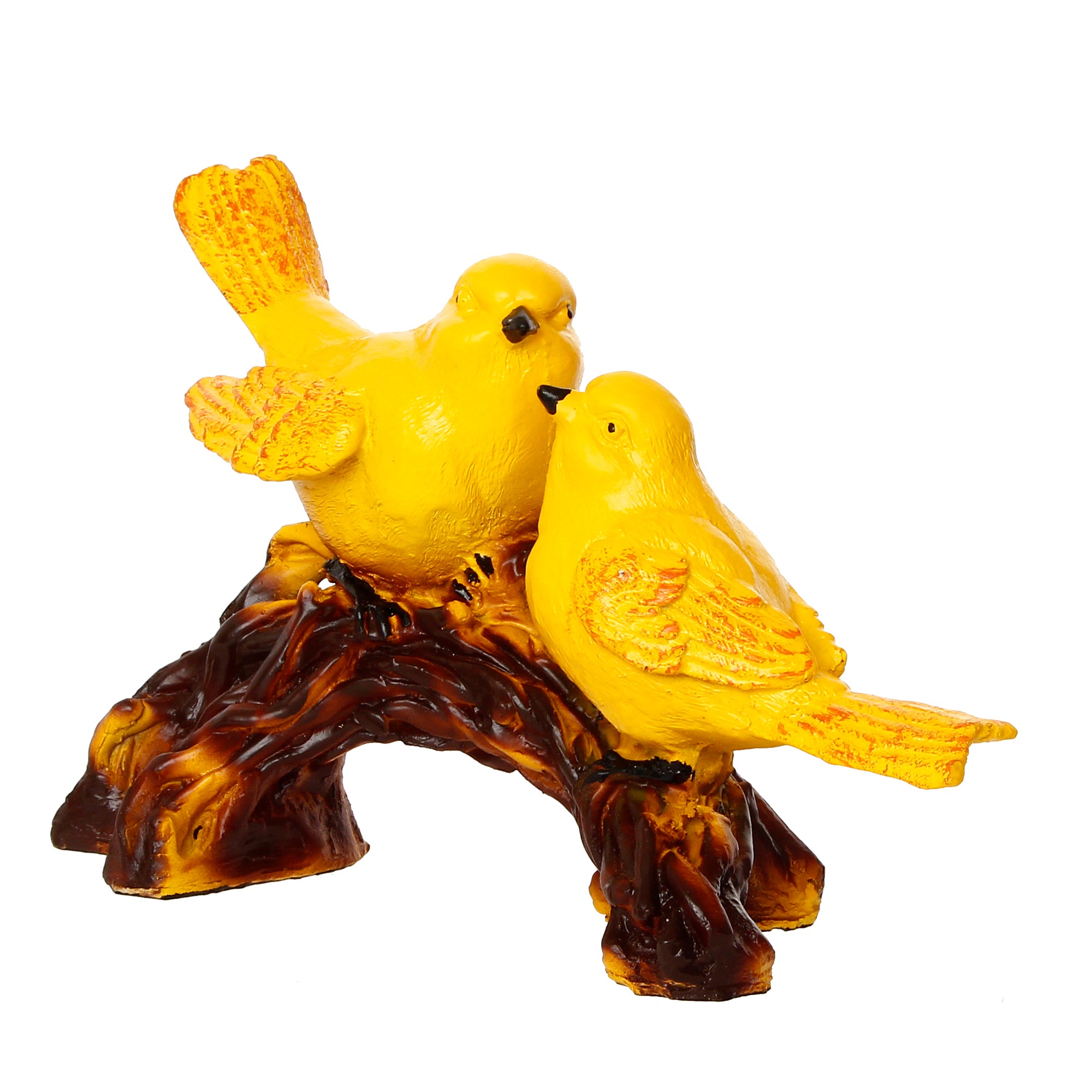 Yellow Birds on Tree Branch Handcrafted Polyresin Decorative Showpiece 4