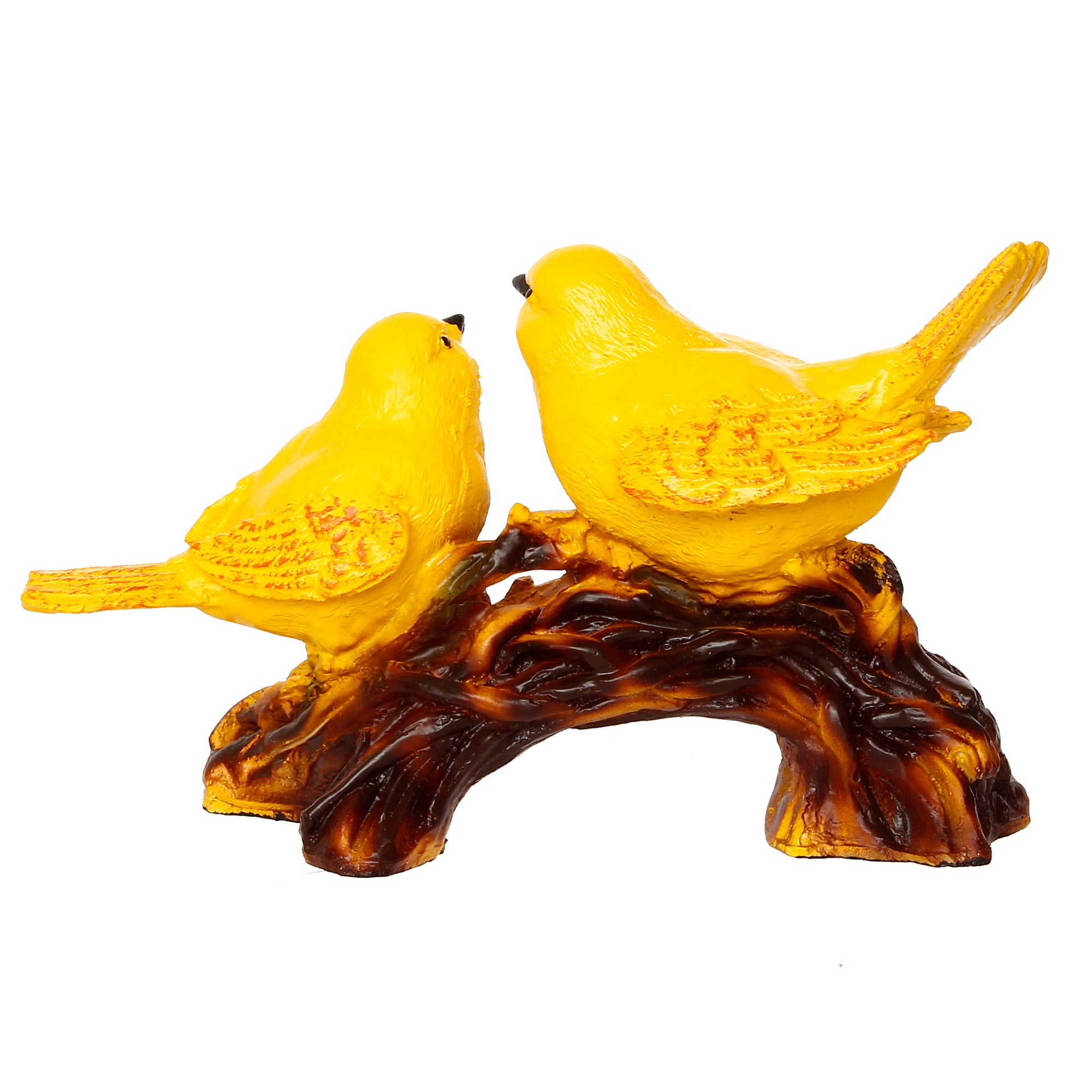 Yellow Birds on Tree Branch Handcrafted Polyresin Decorative Showpiece 6