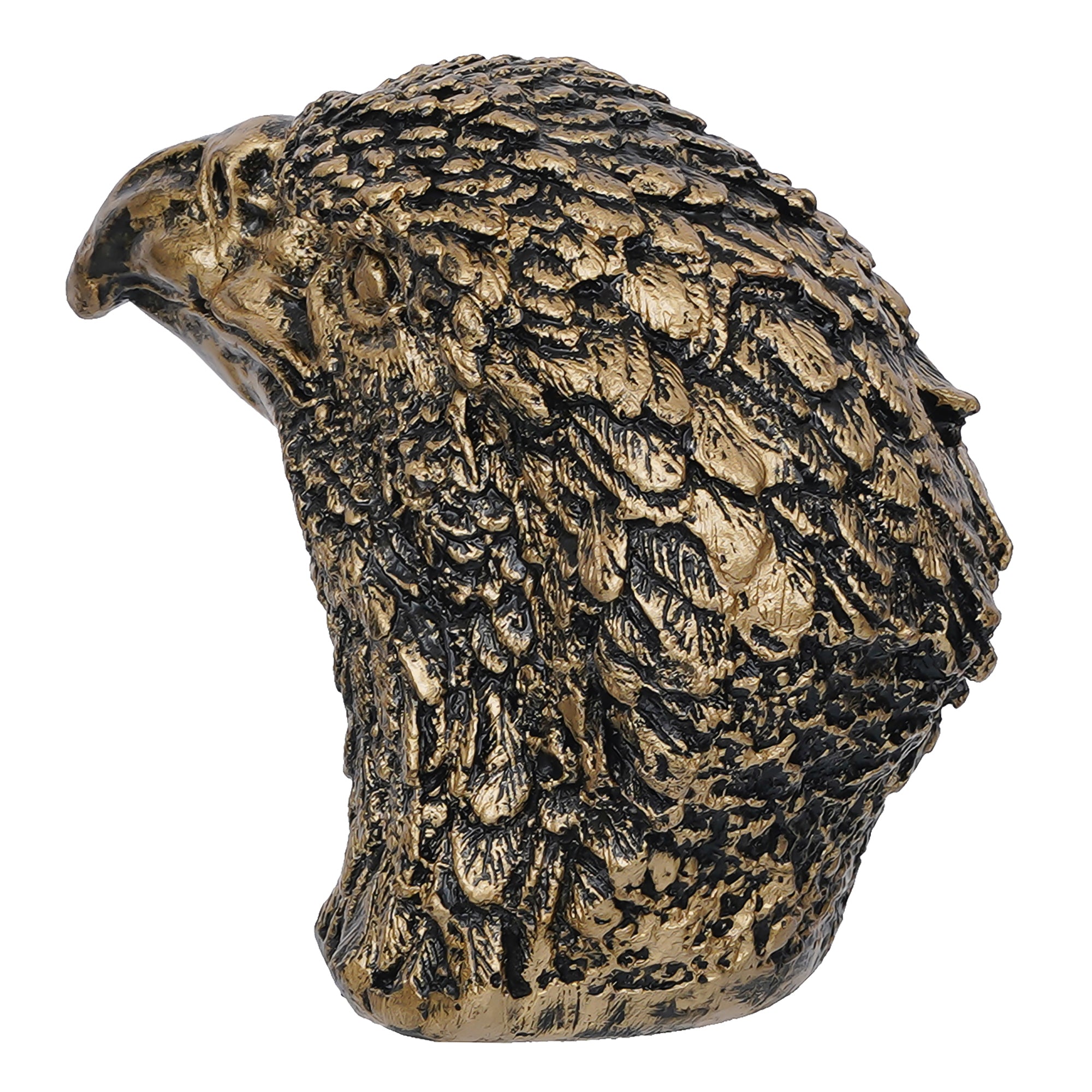 Bronze Polyresin Eagle Bird Head Figurine Showpiece 2