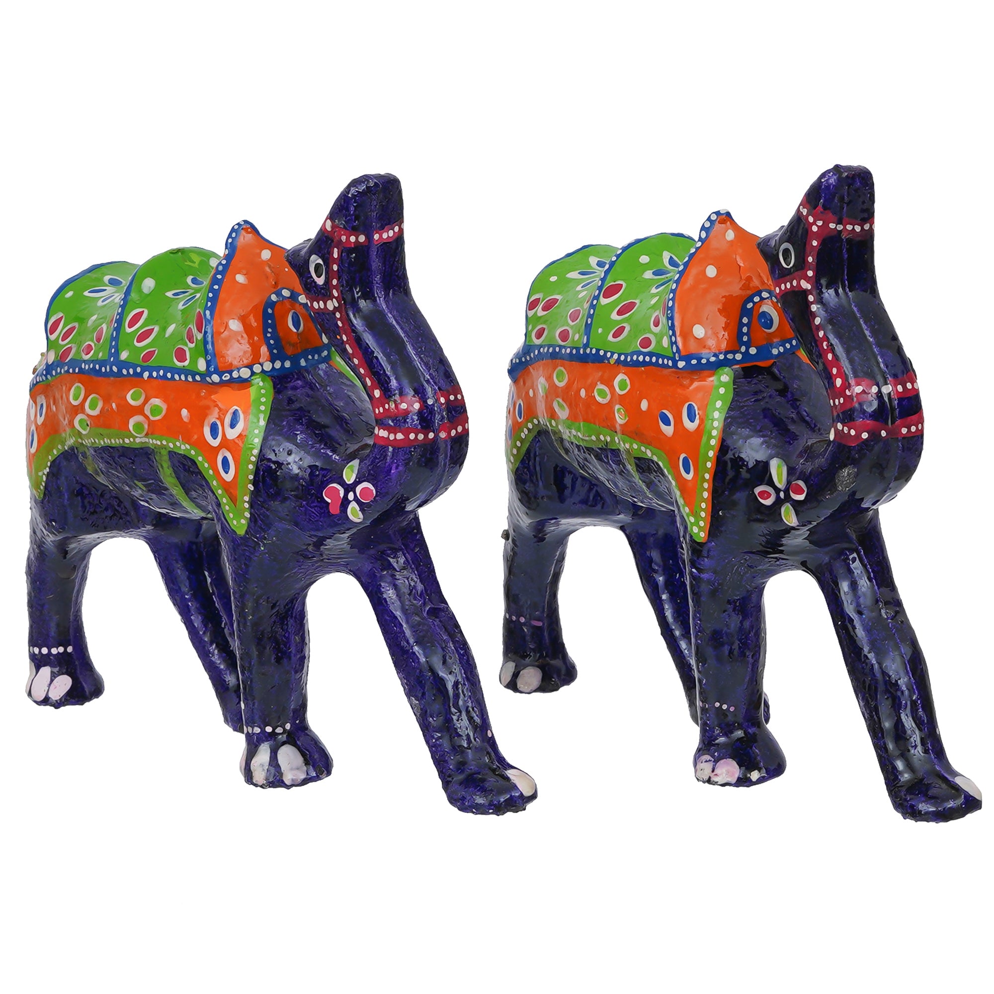 Set of 3 Decorative Camel Showpiece Animal Figurines- Multicolor 1