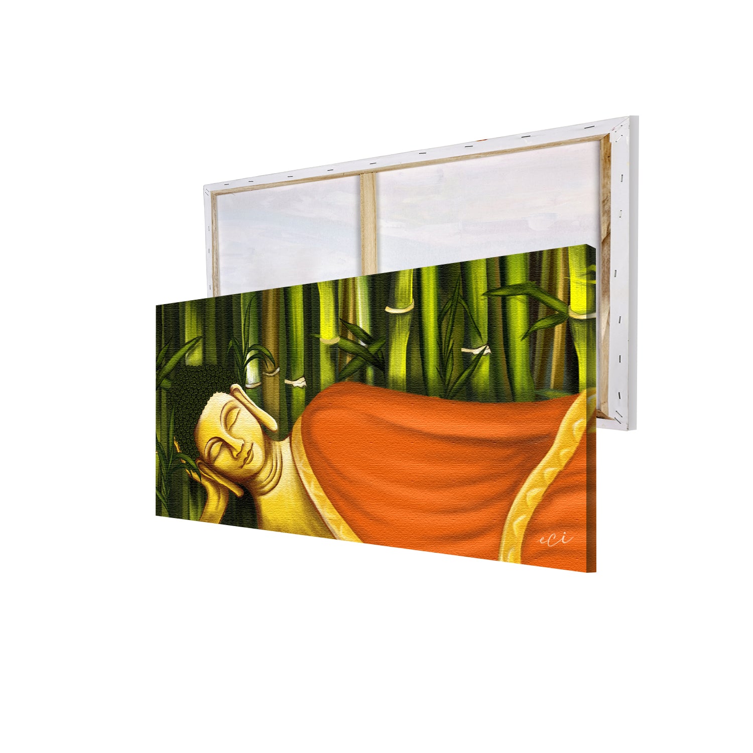 Resting Peaceful Buddha Original Design Canvas Printed Wall Painting 4