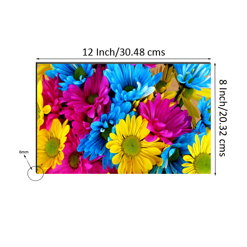 6MM MDF Colorful Sunflowers Satin Matt Texture UV Art Painting 2