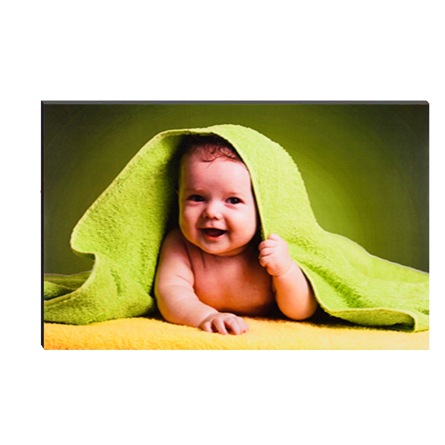 Cute Smiling Baby Painting Digital Printed Wall Art