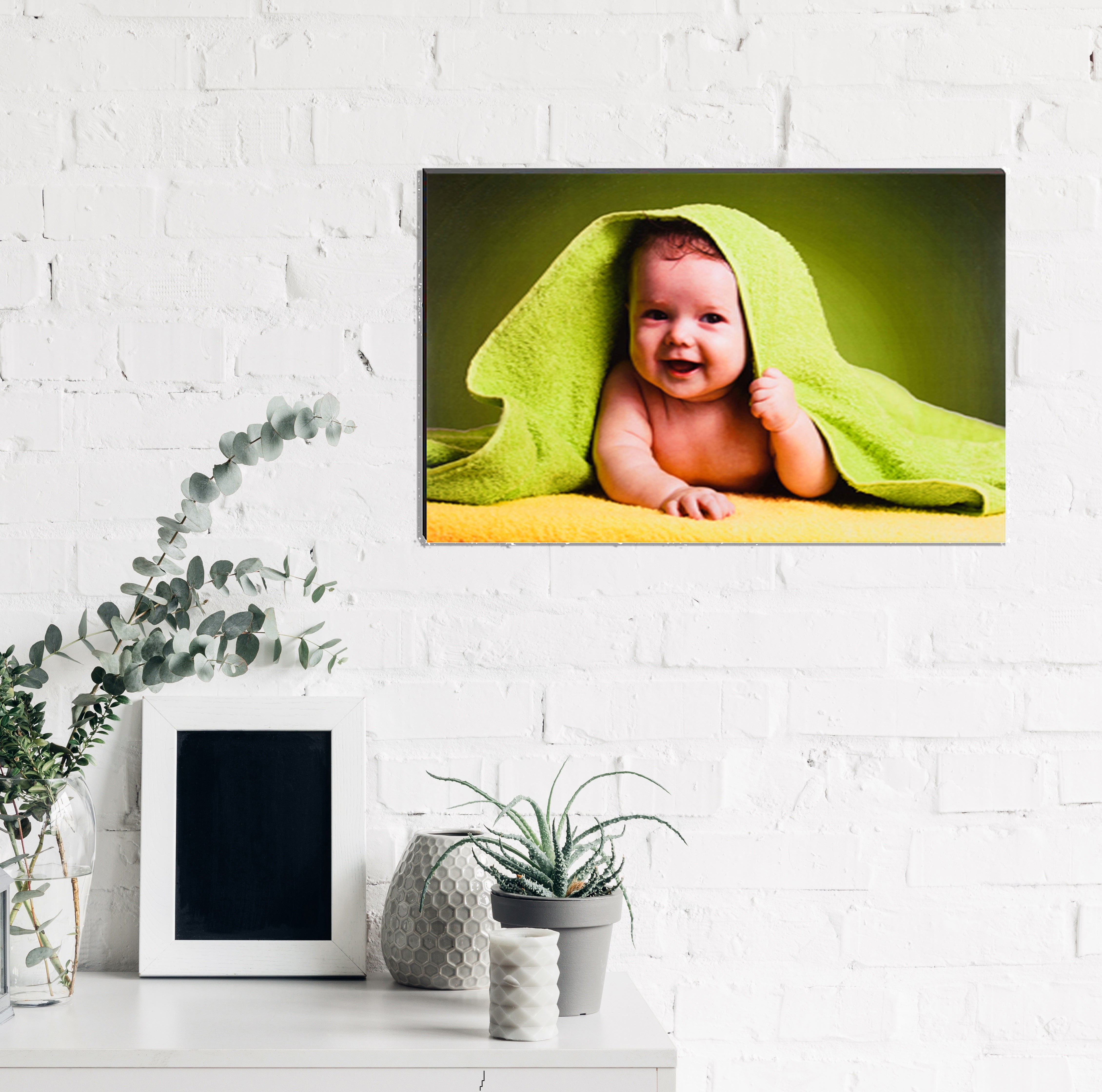 Cute Smiling Baby Painting Digital Printed Wall Art 1