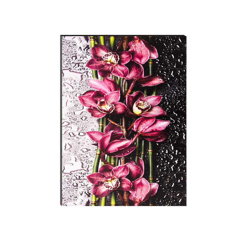 6MM MDF Botanical Floral Satin Matt Texture UV Art Painting