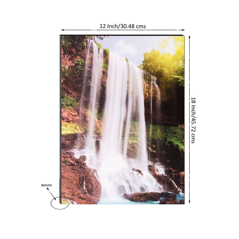 6MM MDF Waterfall Scenic View Satin Matt Texture UV Art Painting 2