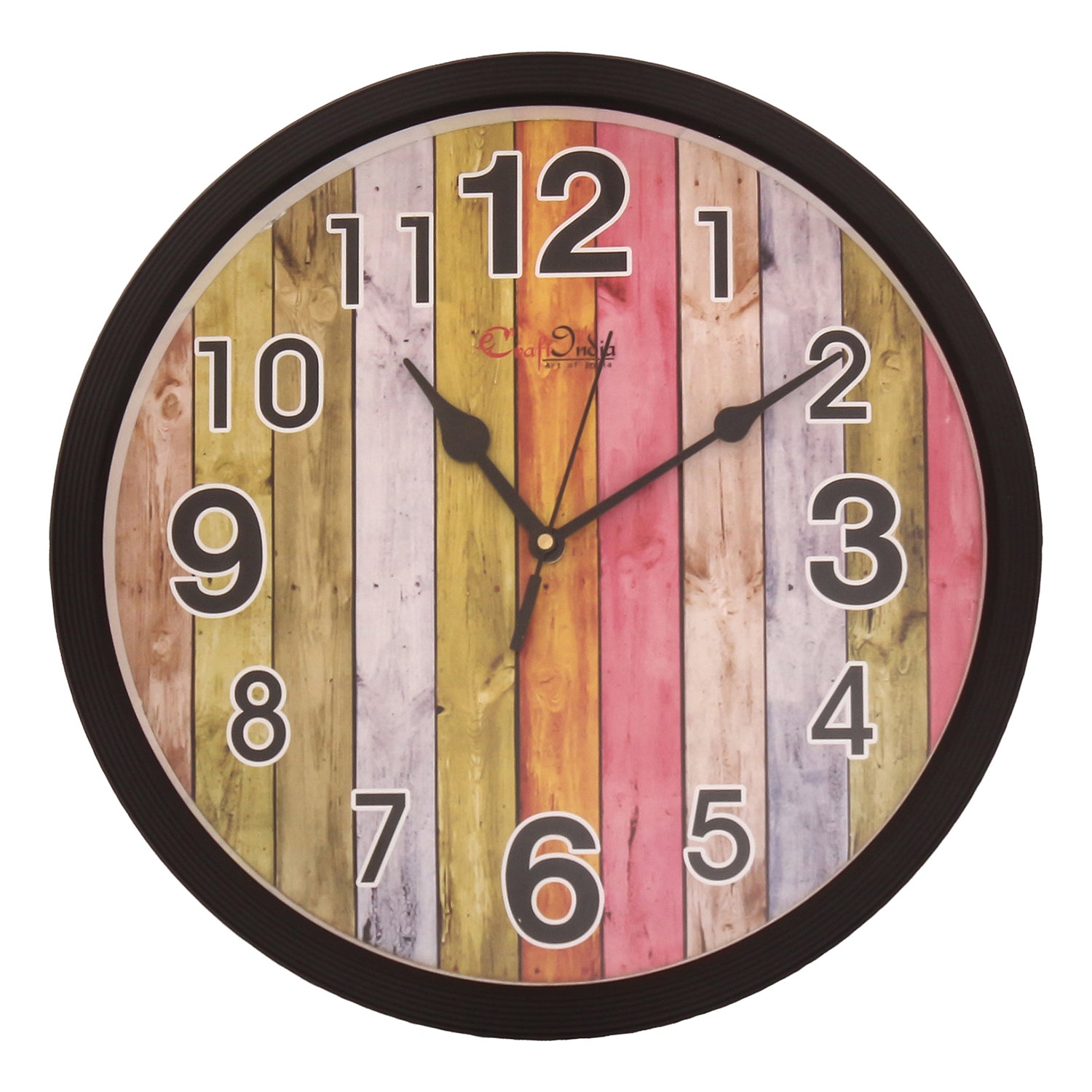 Designer Round Analog Black Wall Clock