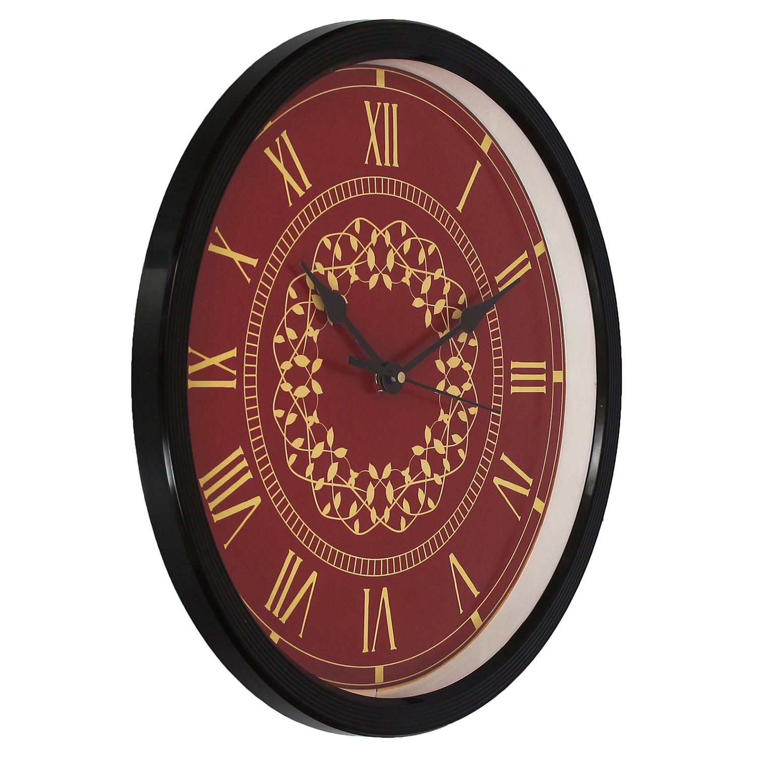 Designer Round Analog Black Wall Clock 4