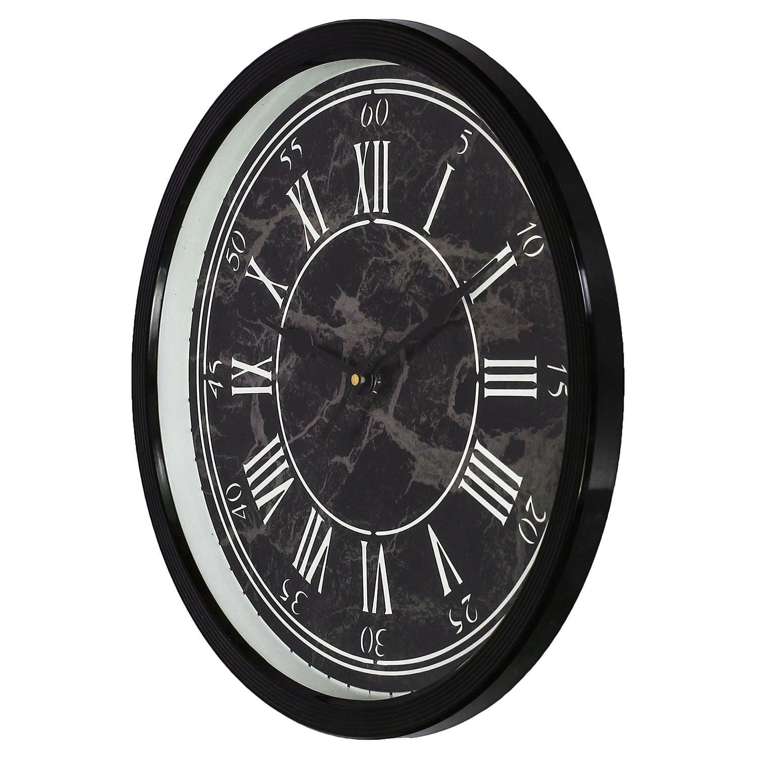 Designer Round Analog Black Wall Clock 6