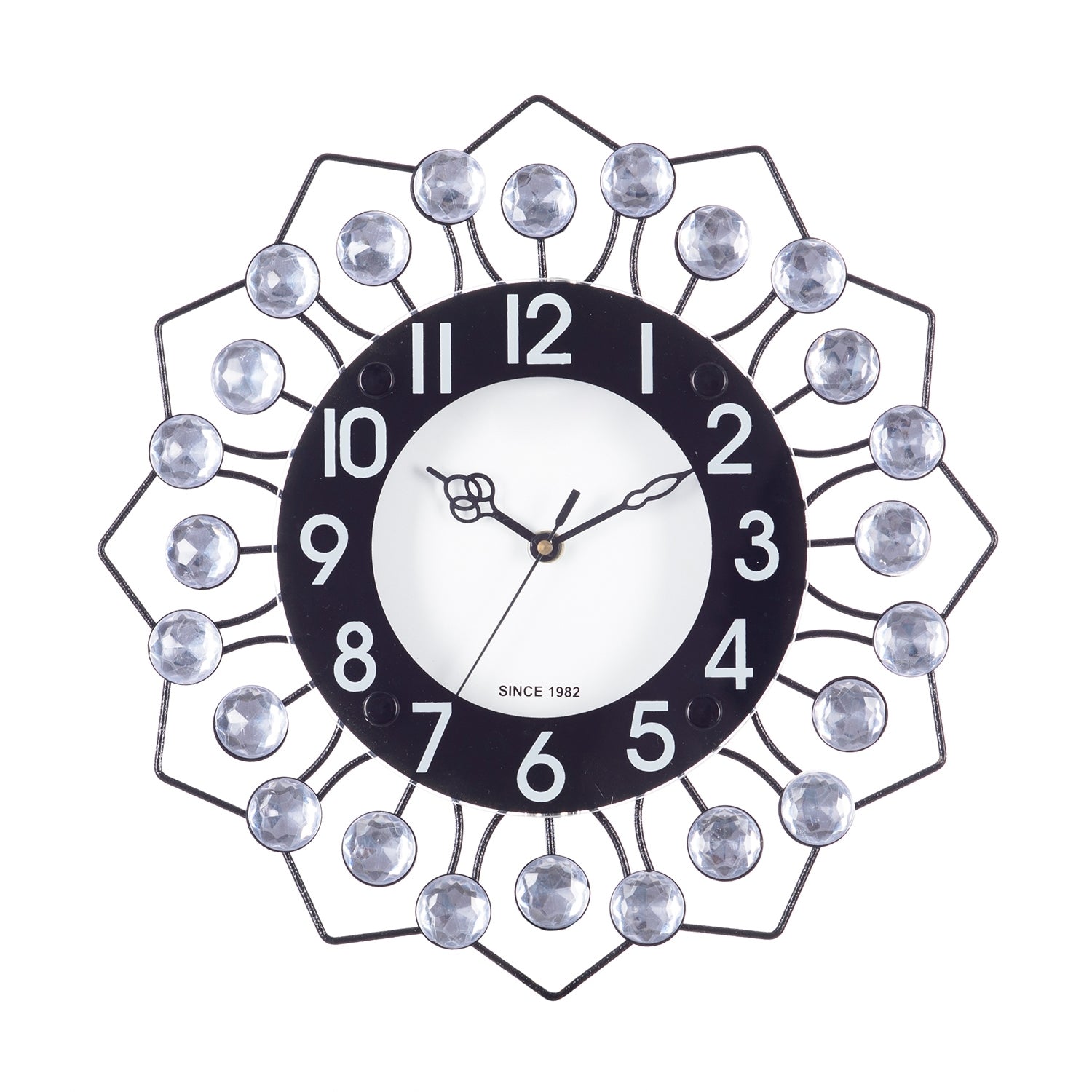 Decorative Analog Black Round Wall Clock