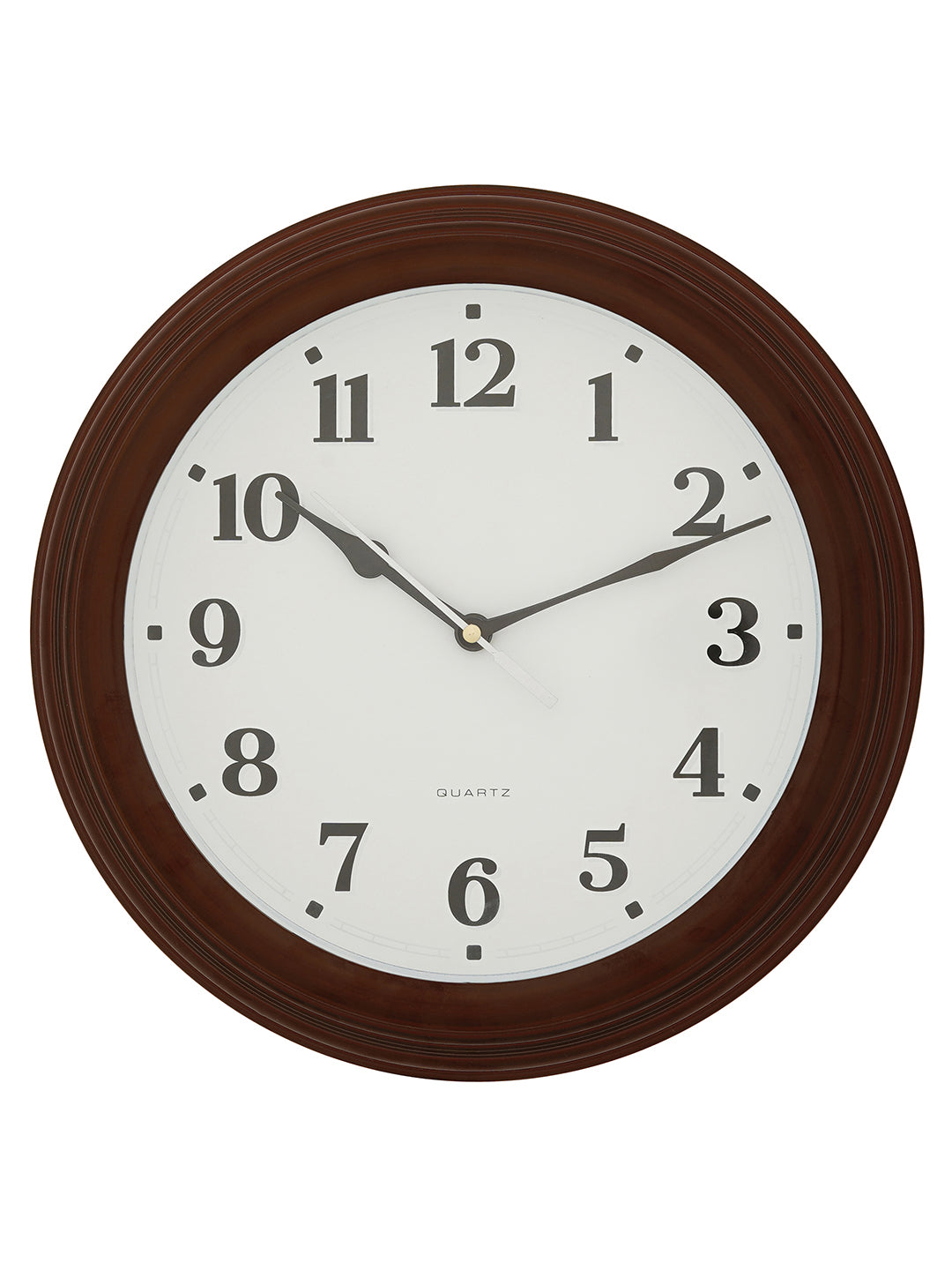 Amazing Rosewood Color Round Shape Analog Wooden Wall Clock (30*30*4 cm)