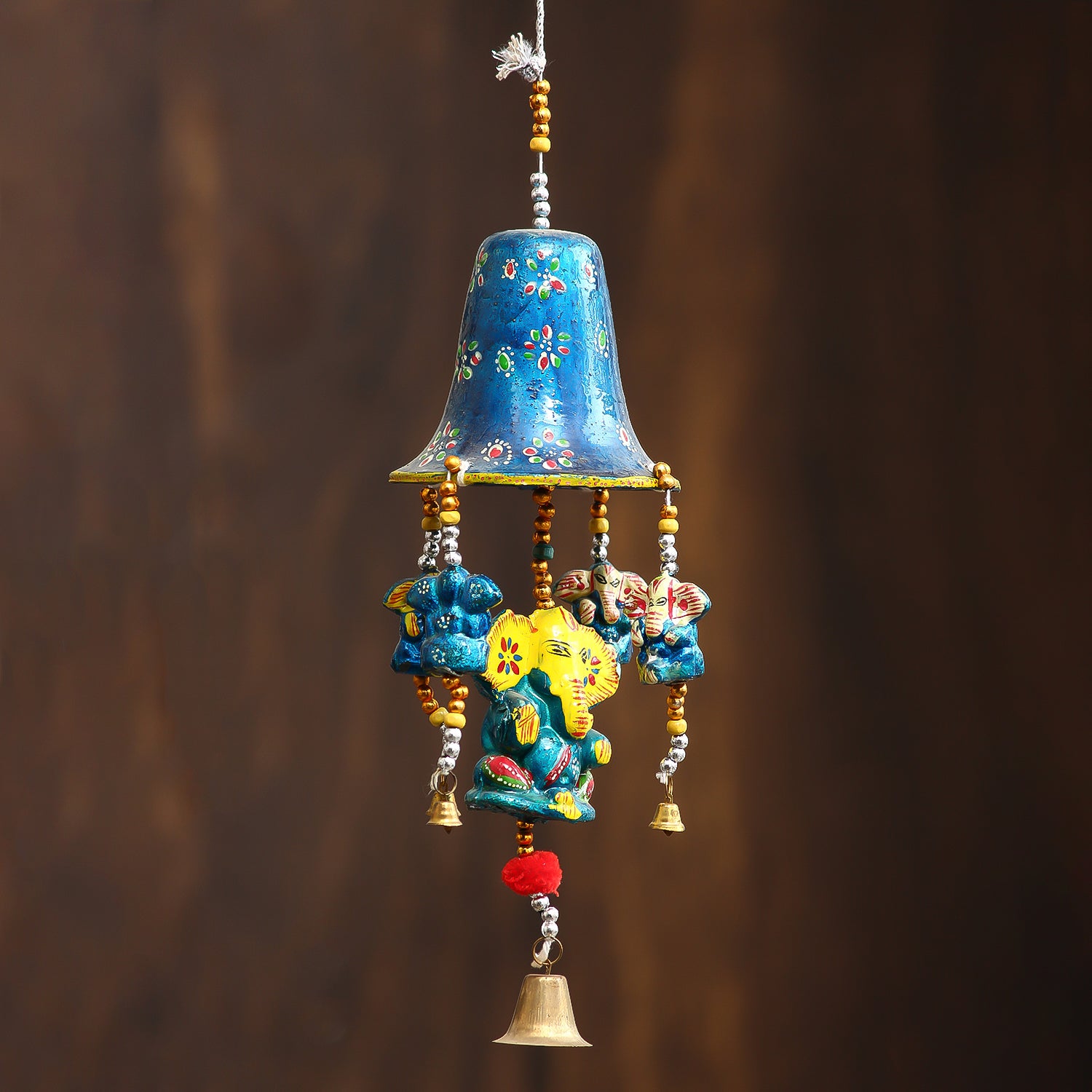 Handcrafted Decorative Lord Ganesha Wall/Door/Window Hanging Bells