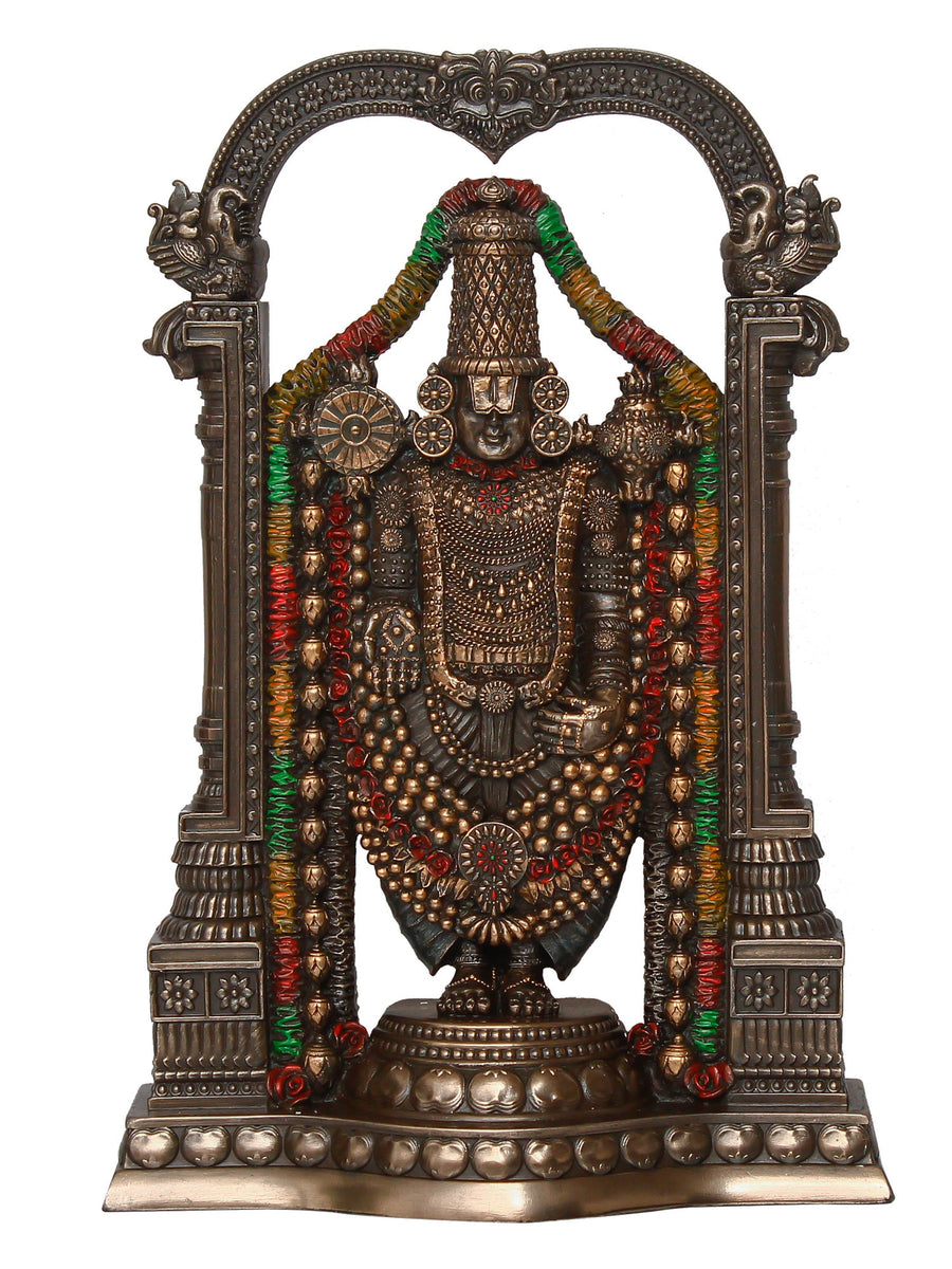 Tirupati Balaji Cold Cast Bronze Resin Decorative Figurine ...