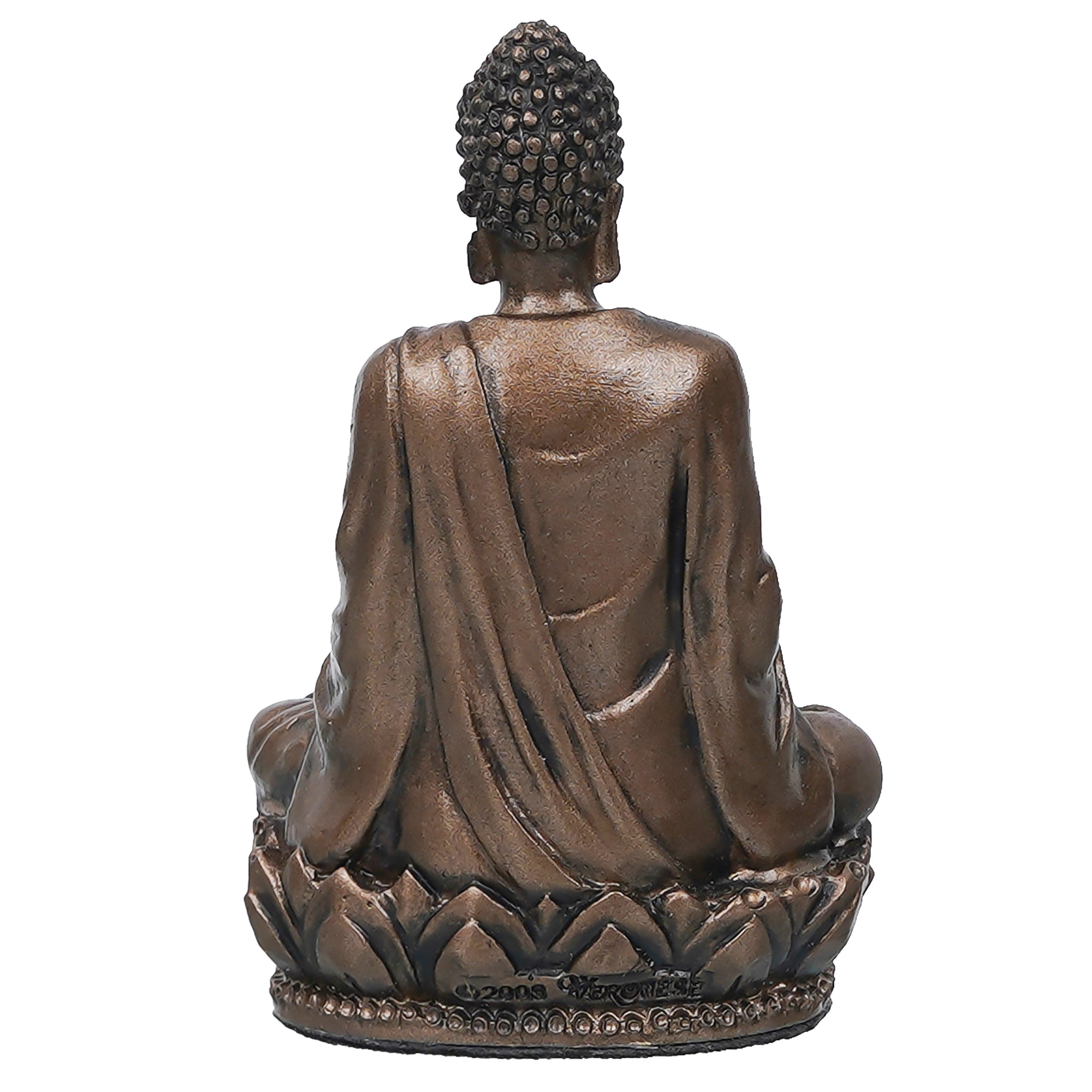 Cold Cast Bronze Resin Meditating Lord Buddha Statue 4