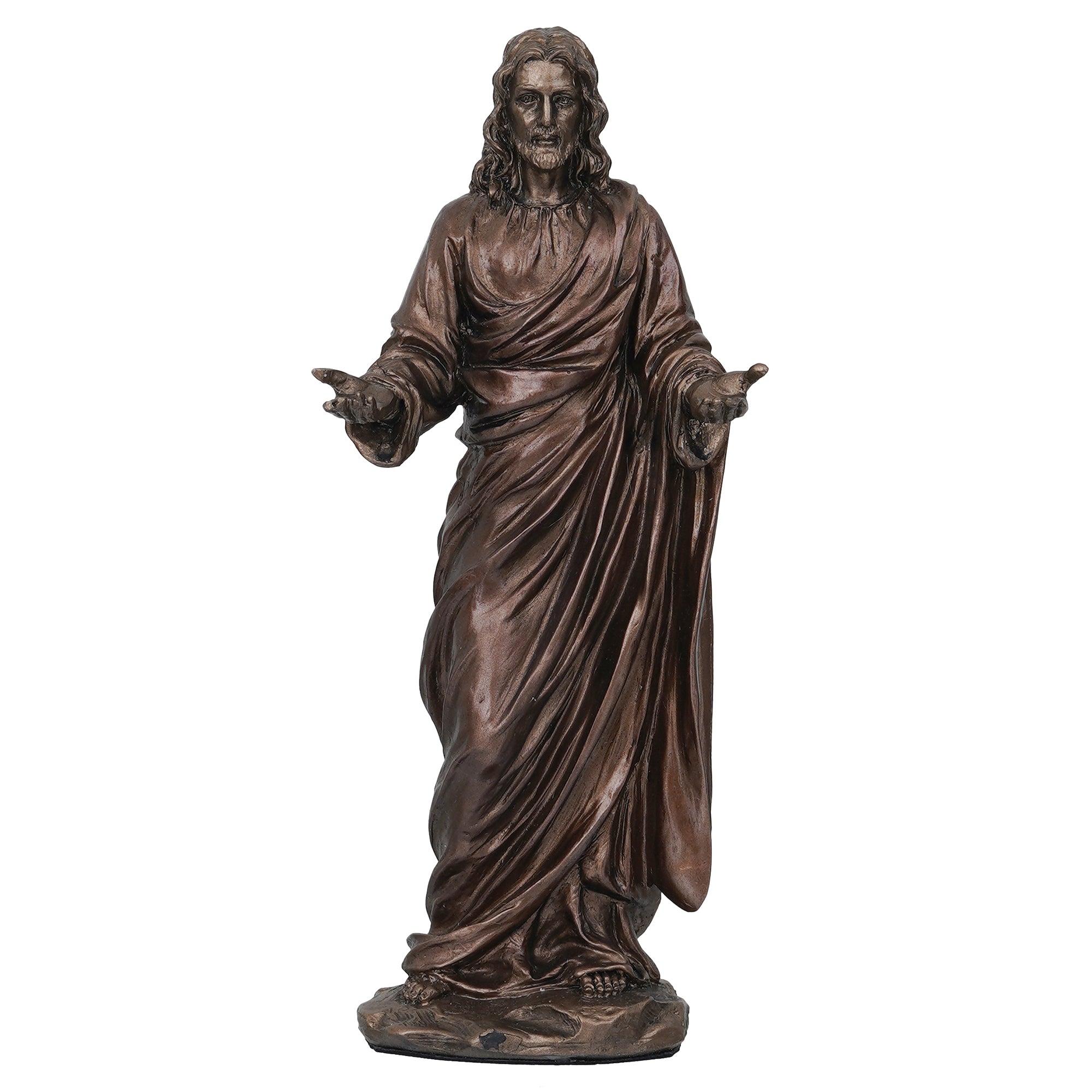 Jesus Christ with Open Arms Cold Cast Bronze Resin Decorative Figurine 2