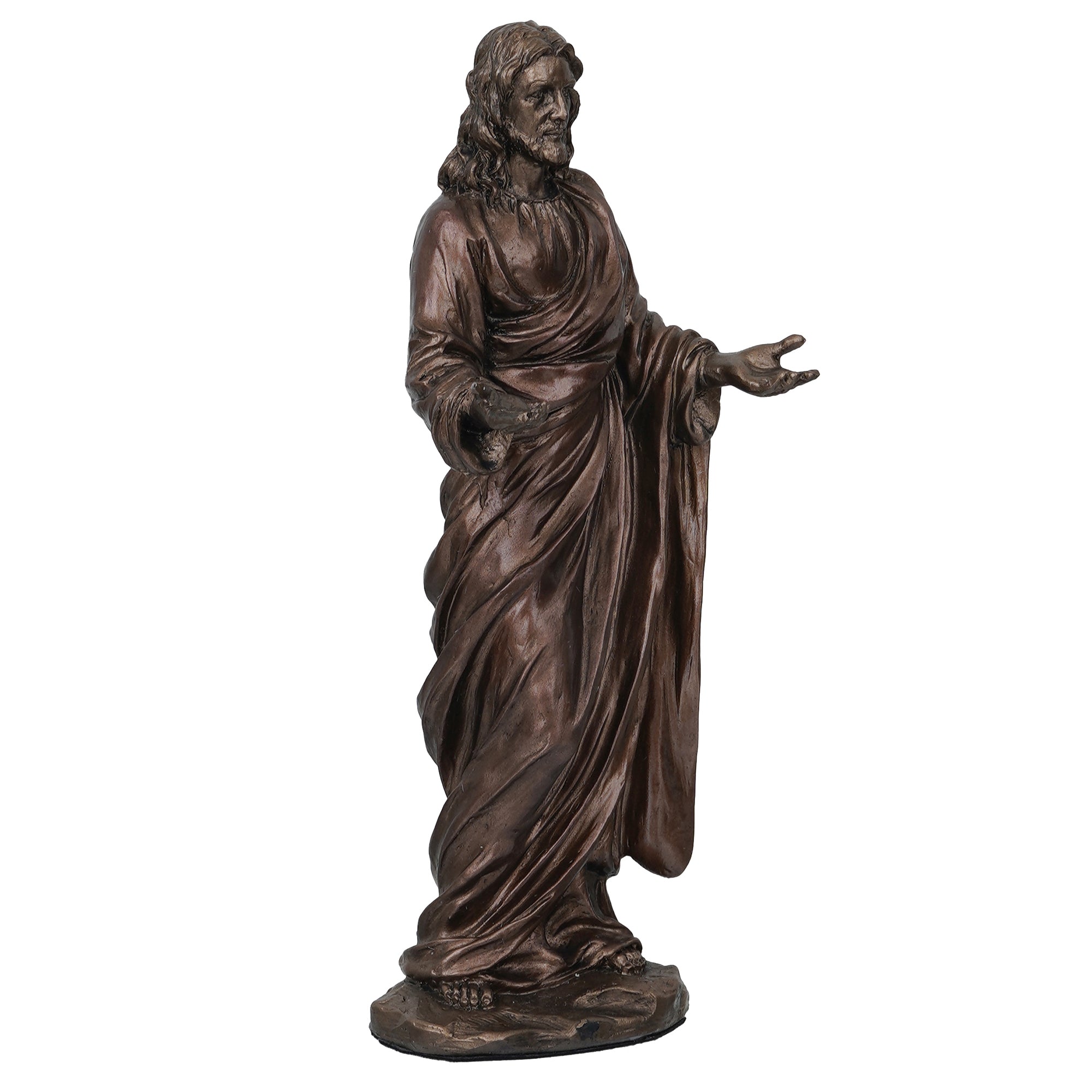 Jesus Christ with Open Arms Cold Cast Bronze Resin Decorative Figurine 4