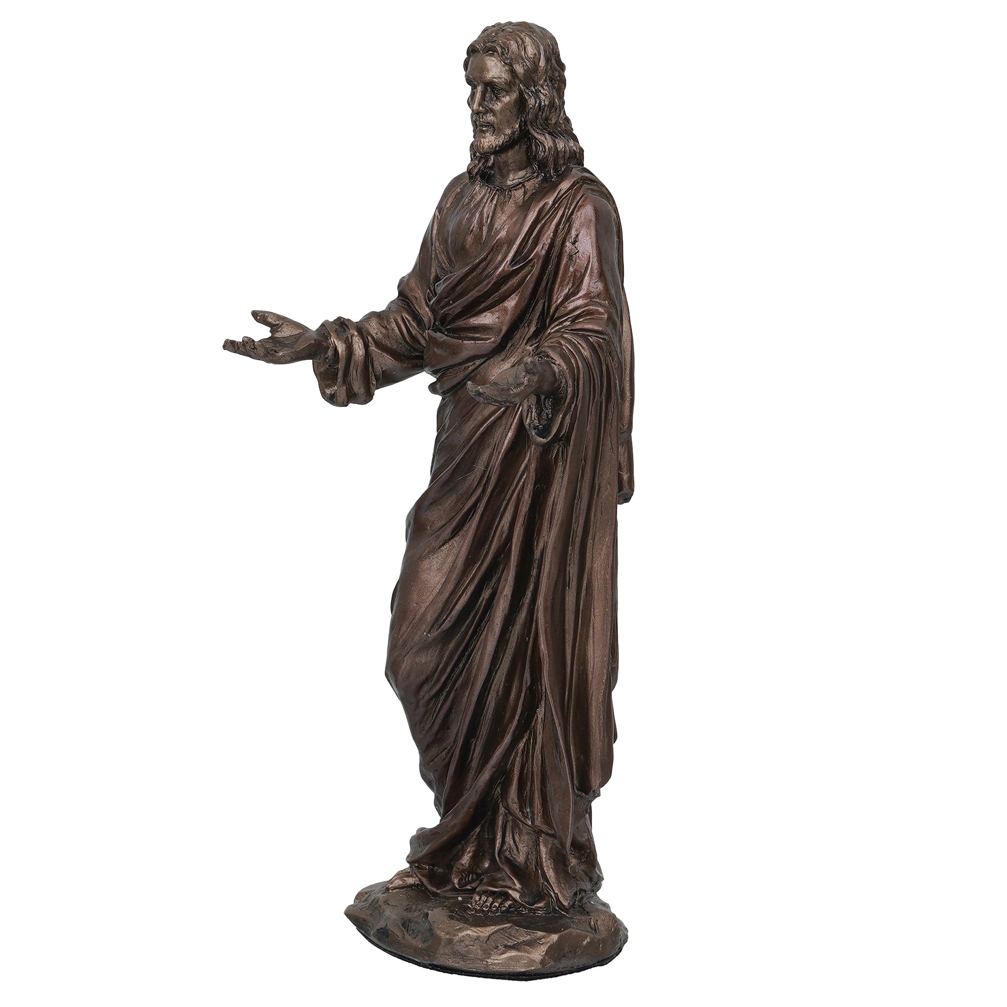 Jesus Christ with Open Arms Cold Cast Bronze Resin Decorative Figurine 5