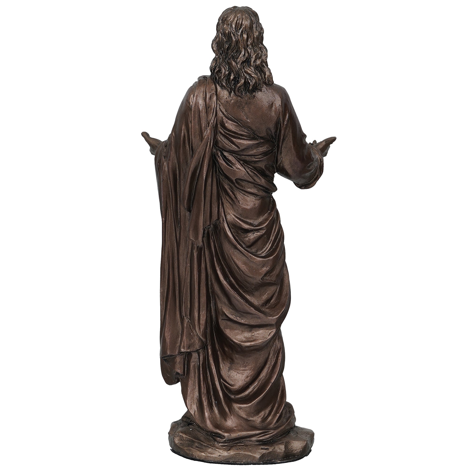 Jesus Christ with Open Arms Cold Cast Bronze Resin Decorative Figurine 6