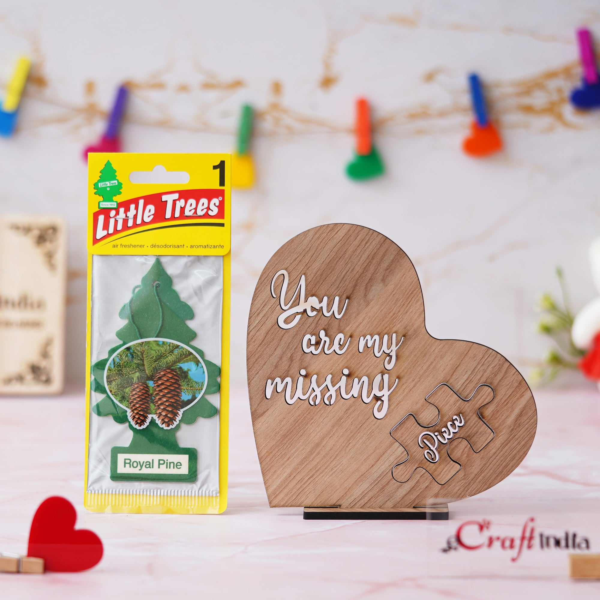 "You Are My Missing Piece" Valentine's Day Showpiece & Air Freshener