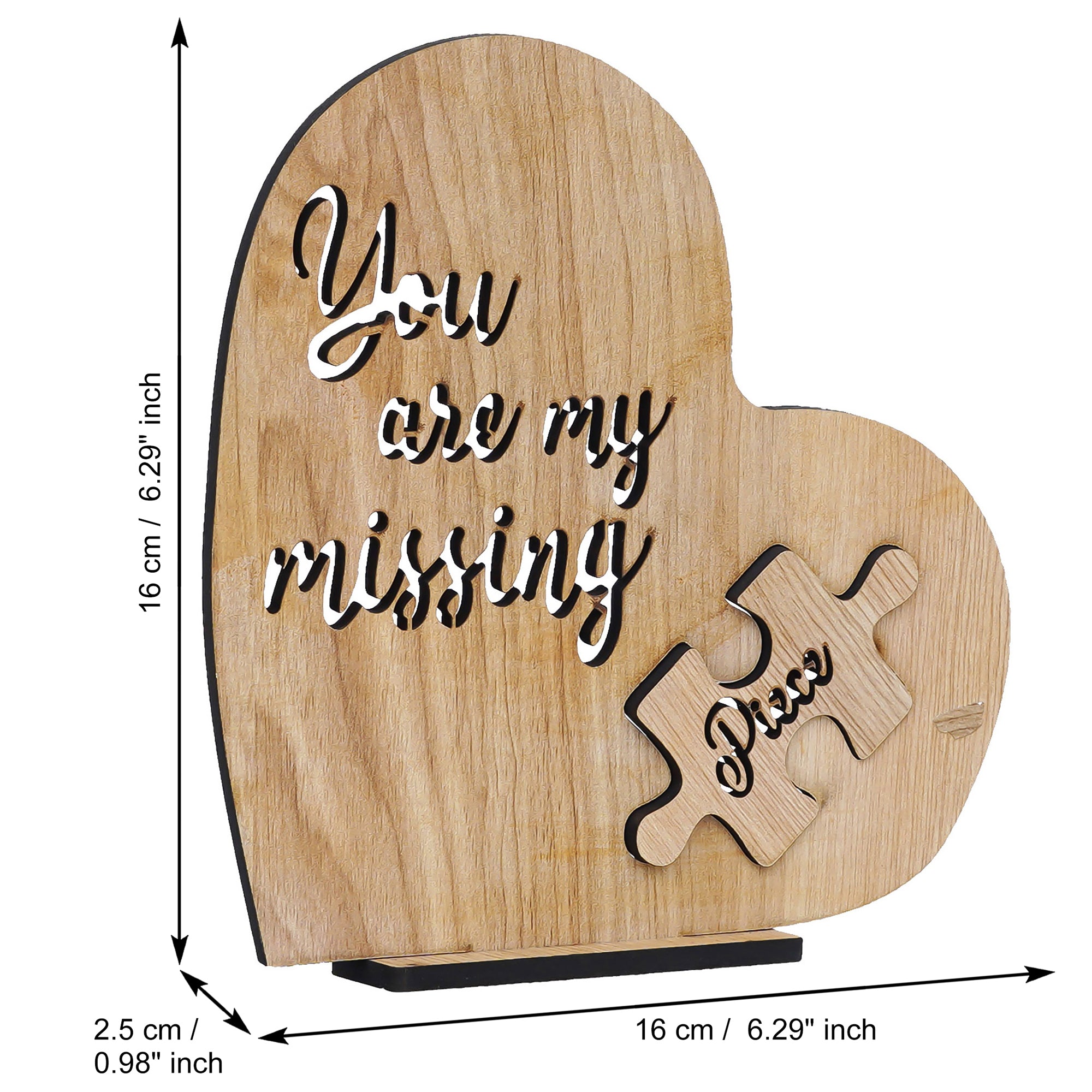 "You Are My Missing Piece" Showpiece & Cadbury Dairy Milk Chocolate 3