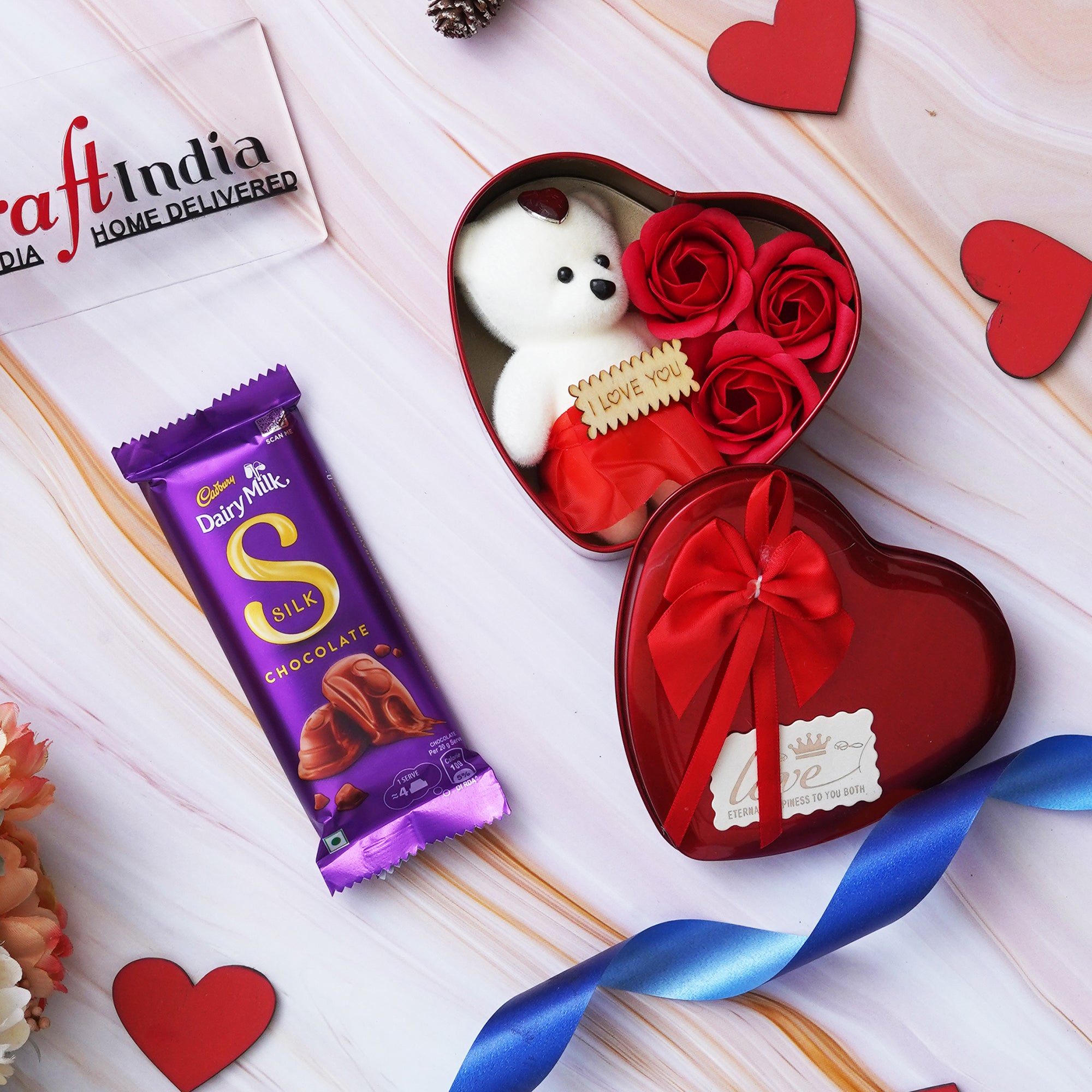 Valentine's Day Gift Box & Cadbury Dairy Milk Silk Chocolate 1