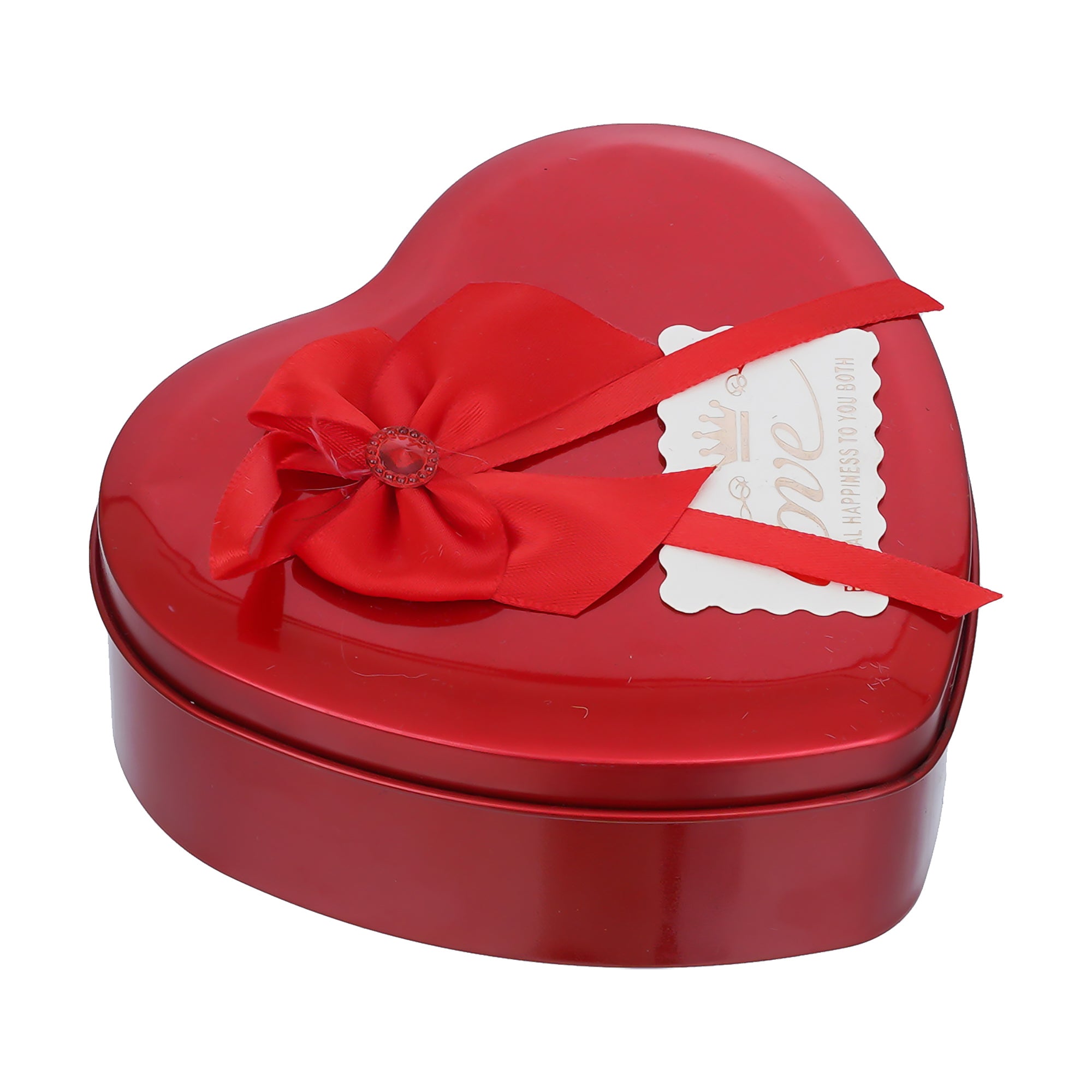 Heart Shaped Valentine Gift Box Set with White Teddy and Red Flowers 4