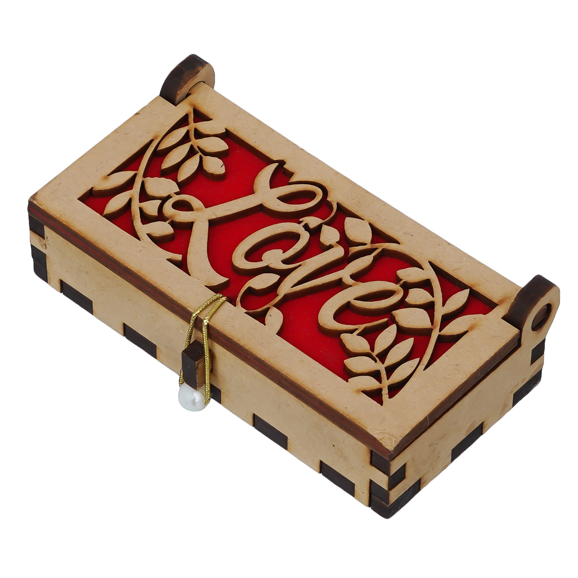 Valentine Combo of Golden Rose Gift Set, "Love" Wooden Gift Box 6