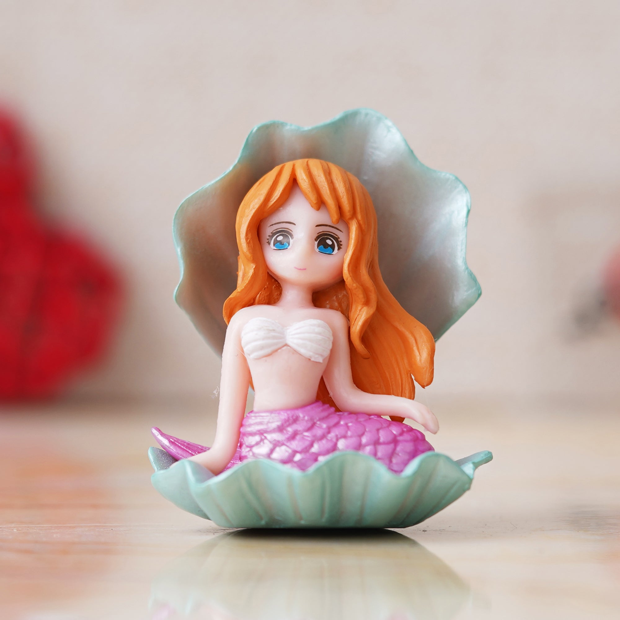 eCraftIndia Little Mermaid Doll Statue in The Seashell Decorative Showpiece 4