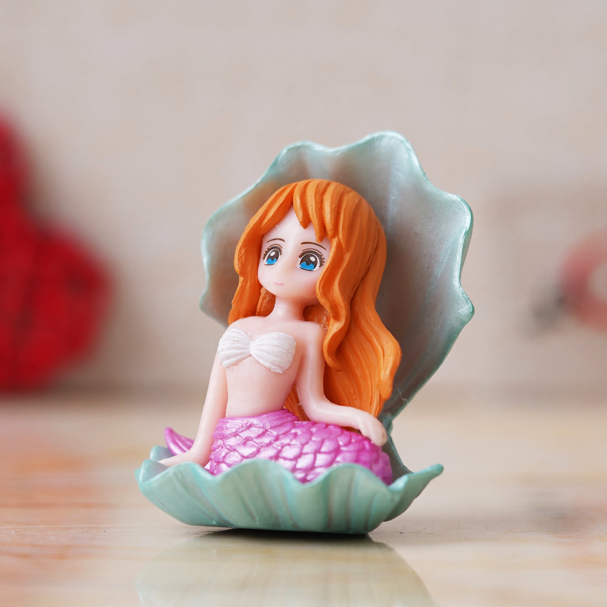 eCraftIndia Little Mermaid Doll Statue in The Seashell Decorative Showpiece 5