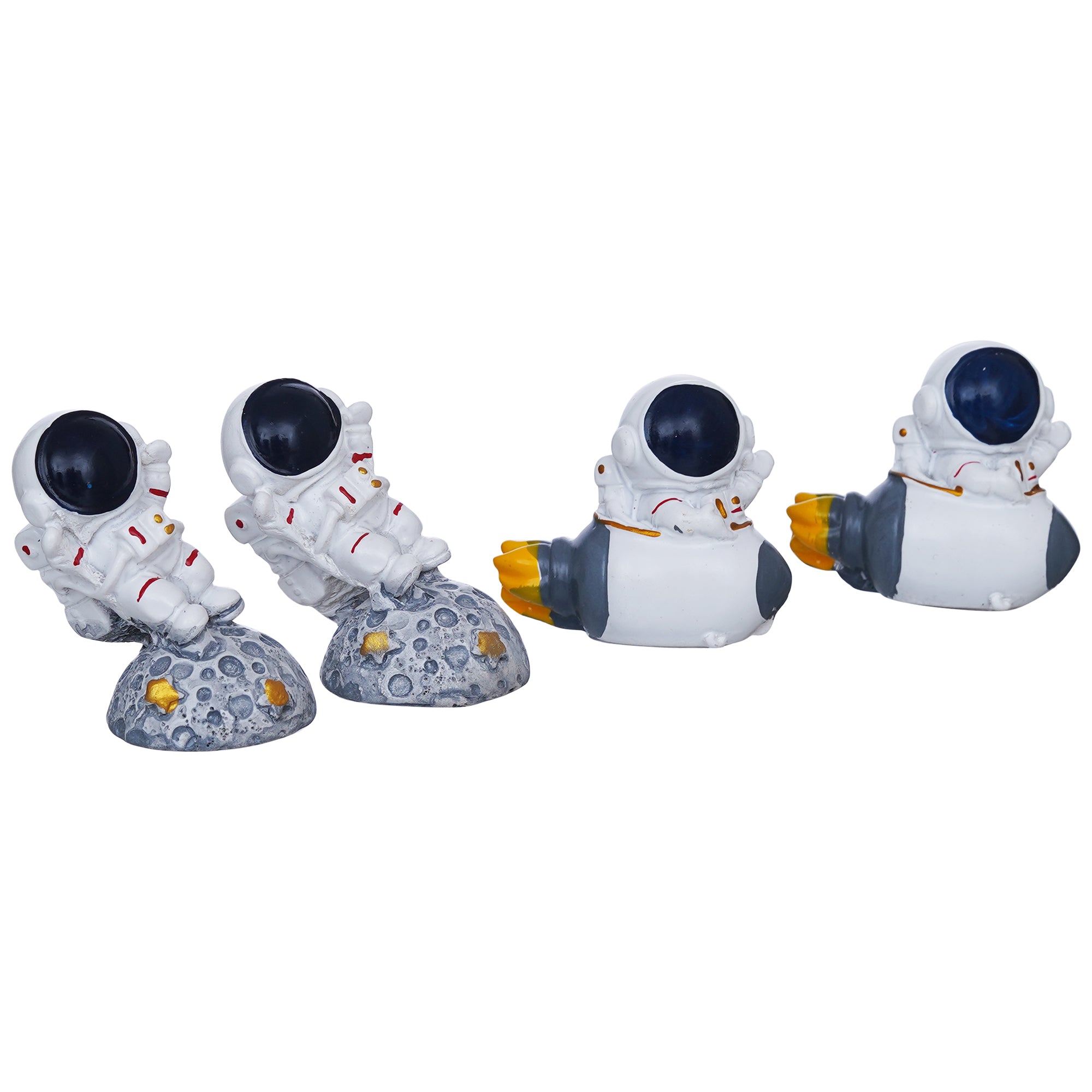 eCraftIndia Set of 4 Astronaut Statues Spaceman Figurines Decorative Showpieces 6