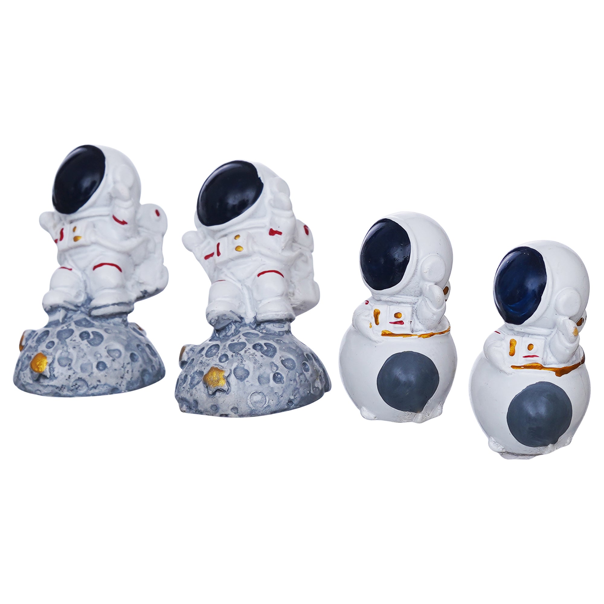 eCraftIndia Set of 4 Astronaut Statues Spaceman Figurines Decorative Showpieces 7