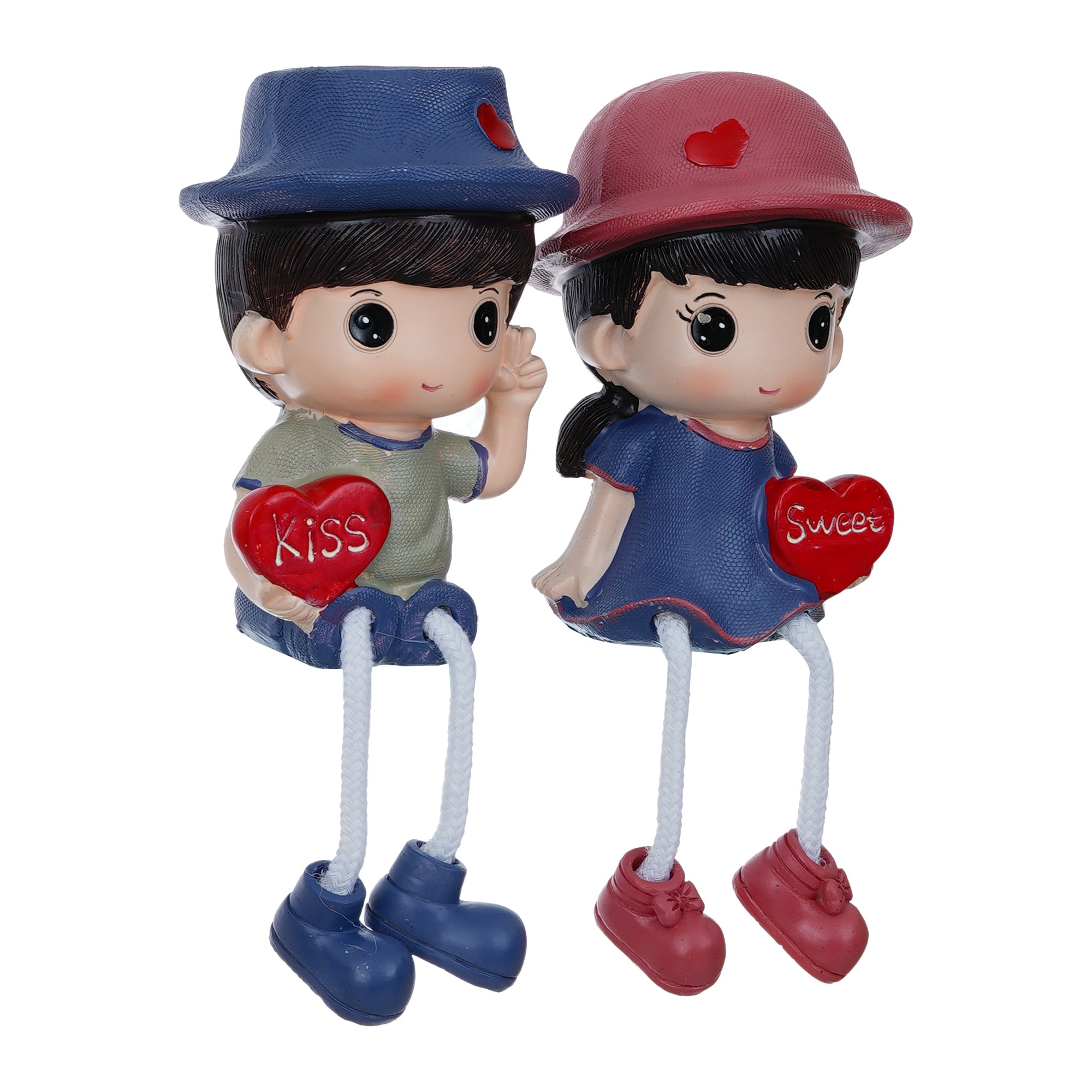 Colorful Sweet Kiss Girl & Boy Figurine 6