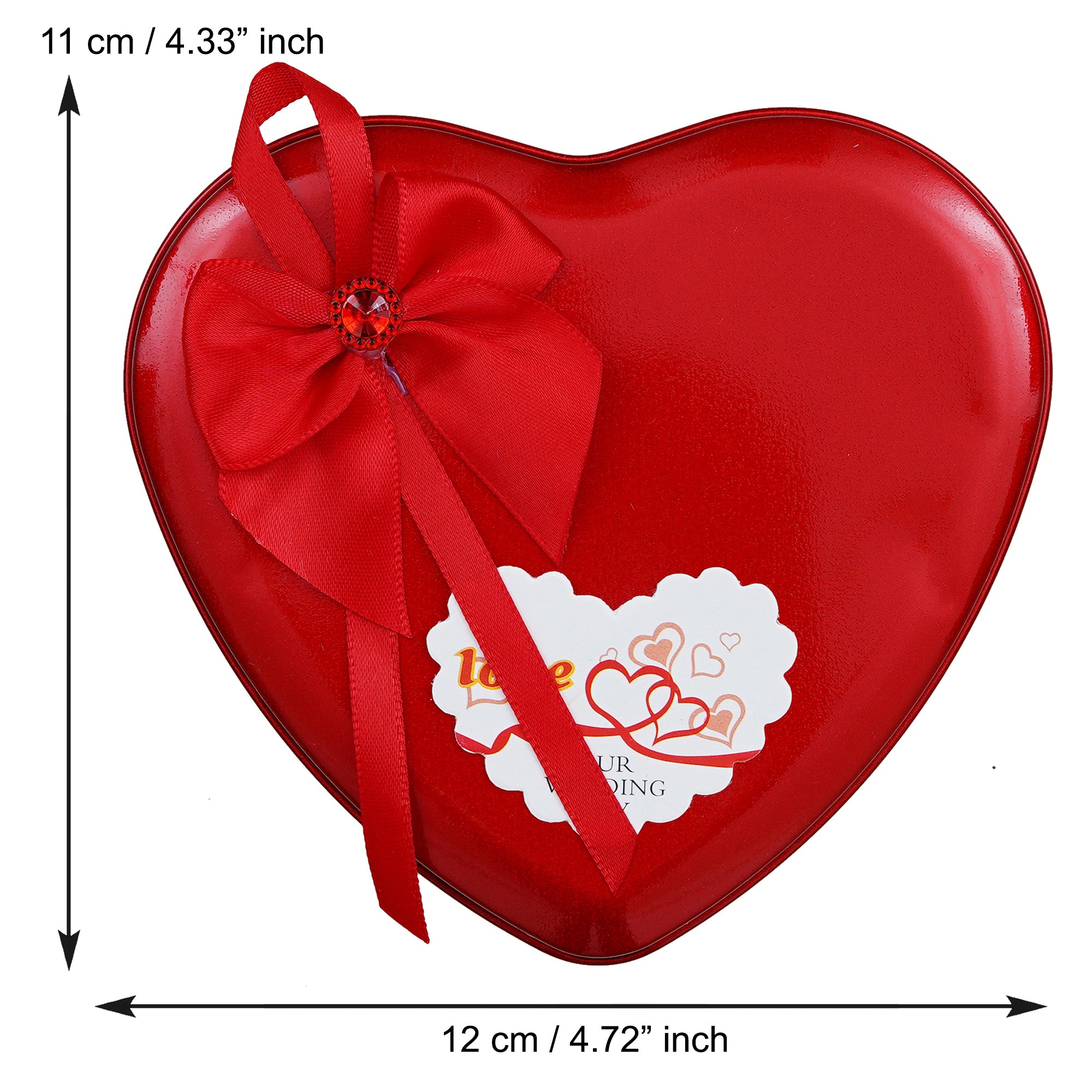 Red Roses and Teddy Bear Valentine's Heart Shaped Gift Box 4