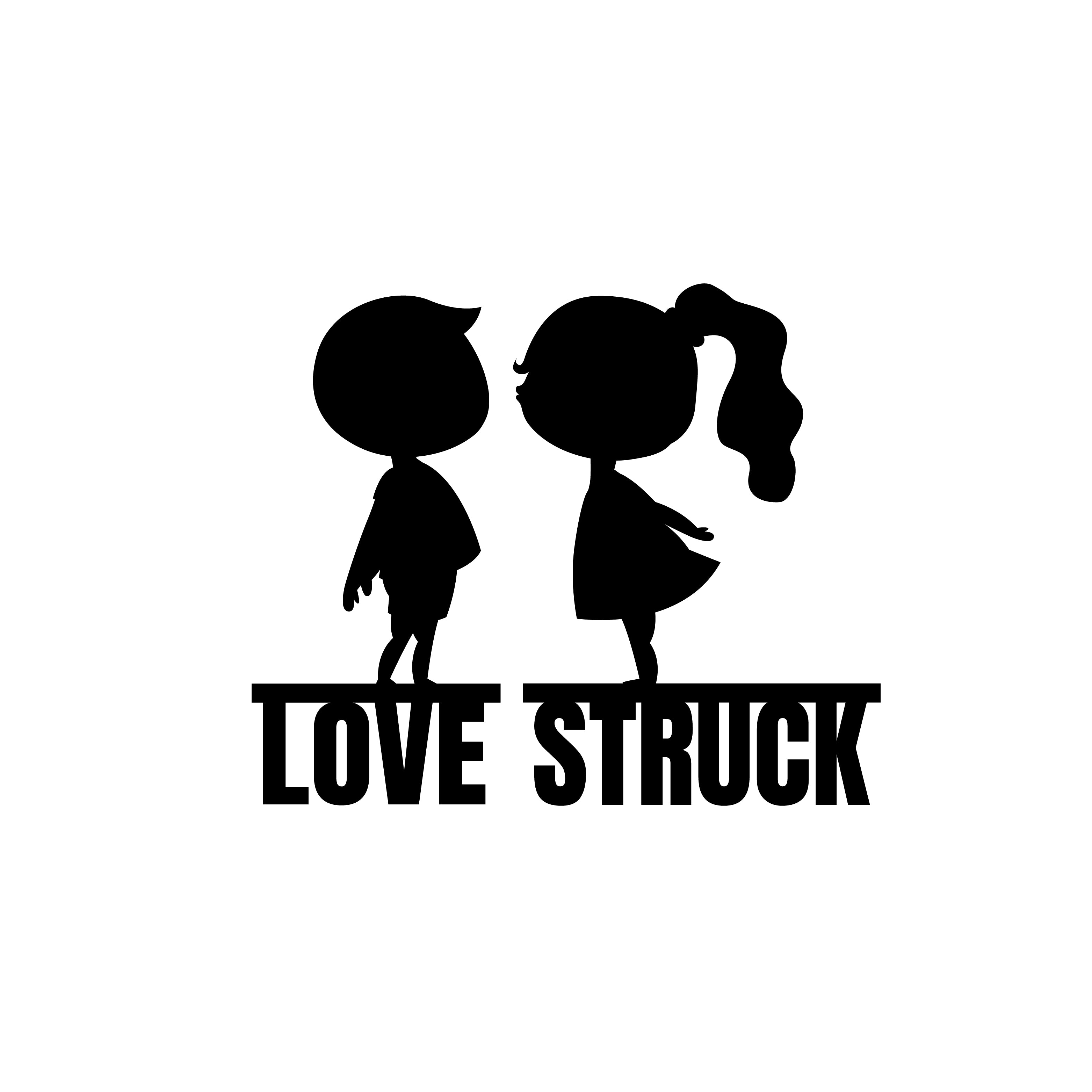 "Love Struck" Black Engineered Wood Wall Art Cutout, Ready to Hang Home Decor 2