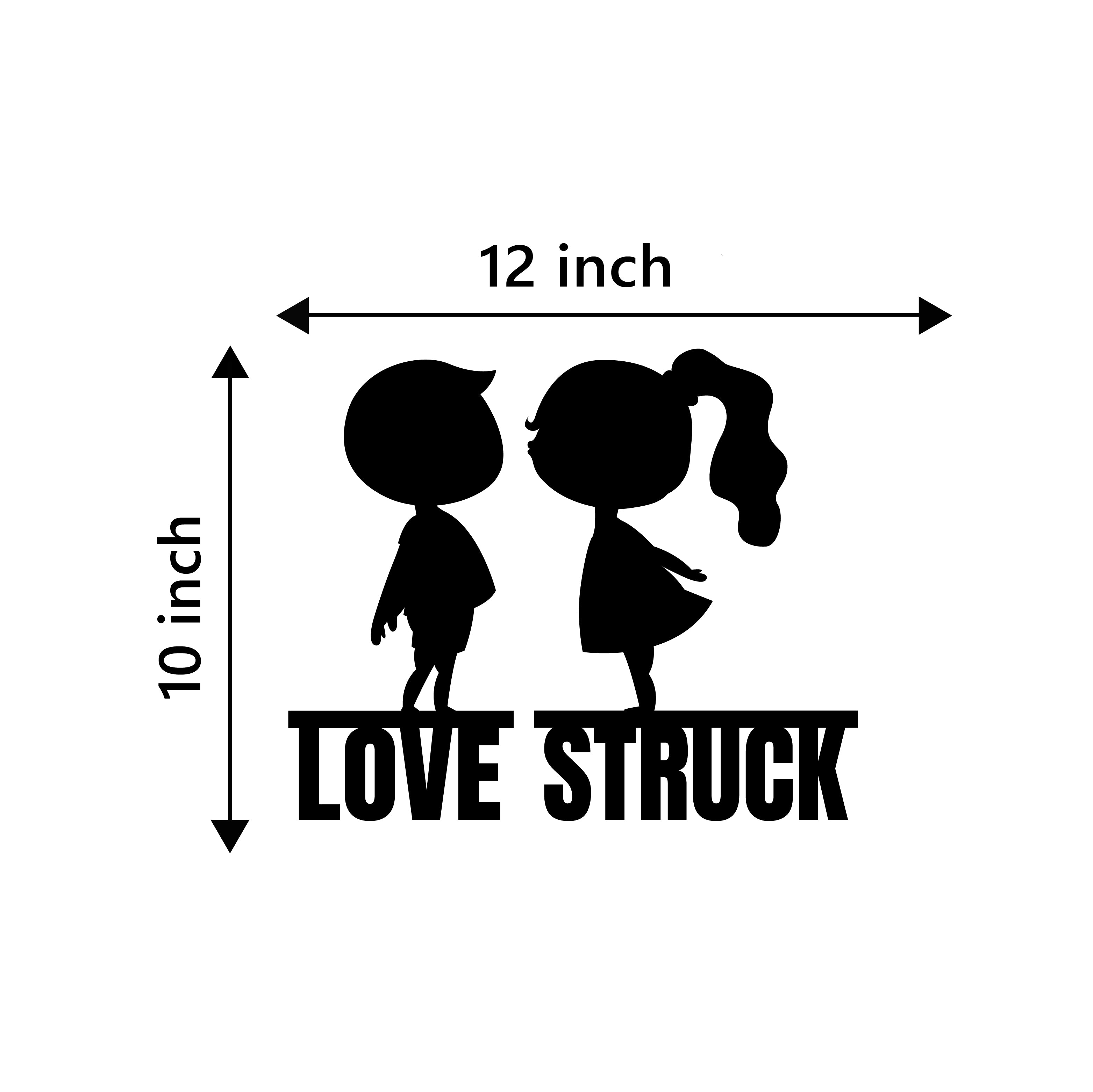 "Love Struck" Black Engineered Wood Wall Art Cutout, Ready to Hang Home Decor 3