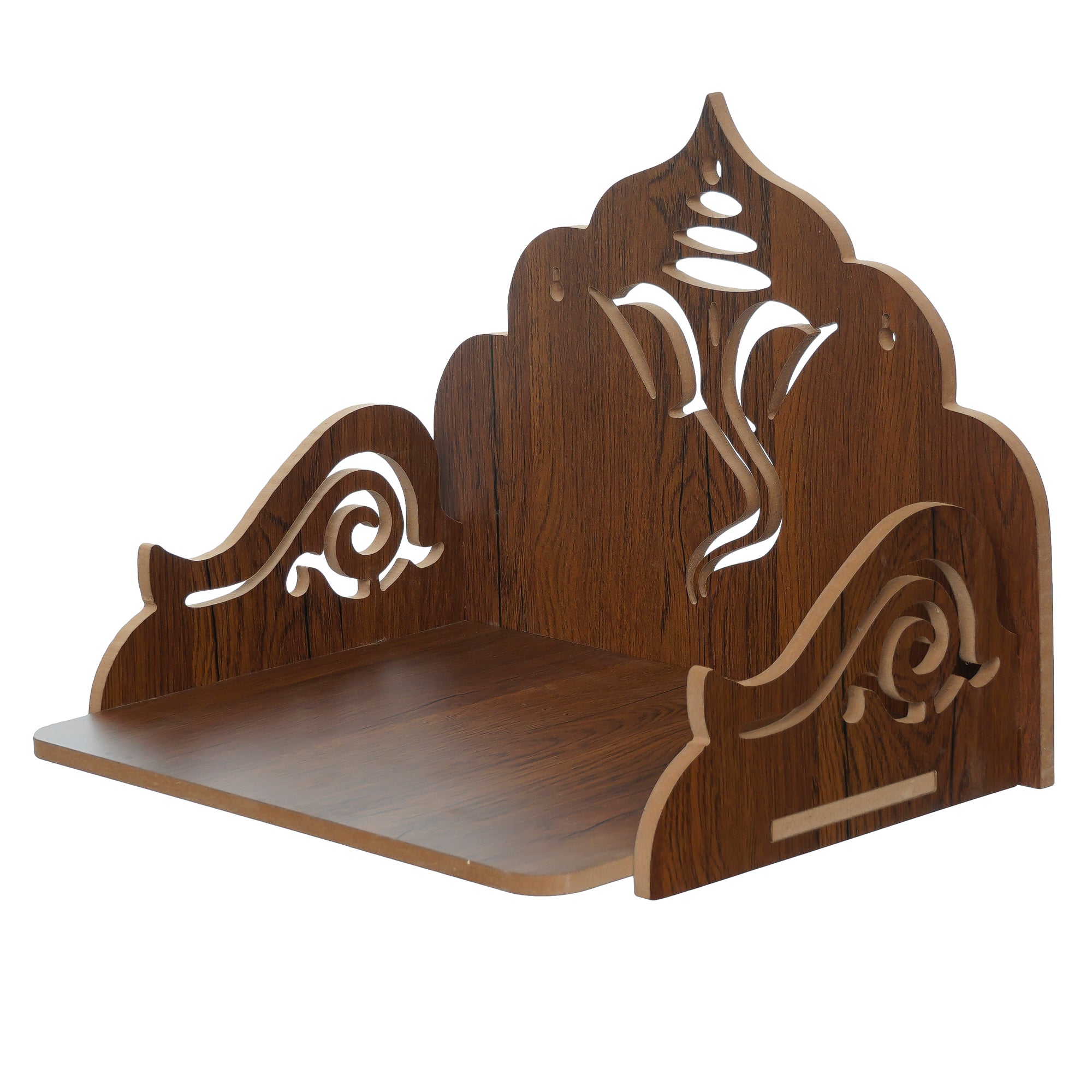 Ganesha Design Laminated Wood Pooja Temple/Mandir 4