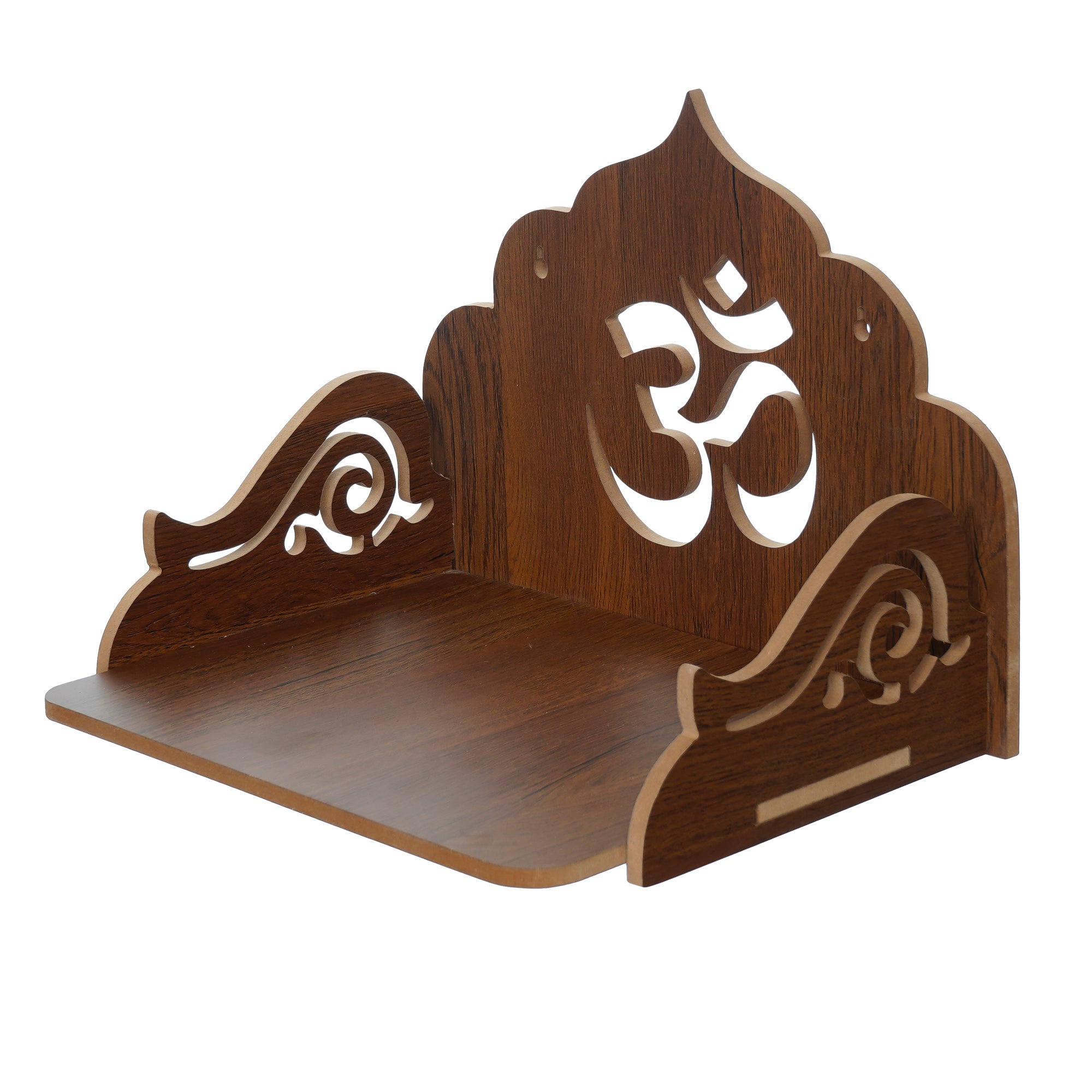 Om Design Laminated Wood Pooja Temple/Mandir 4