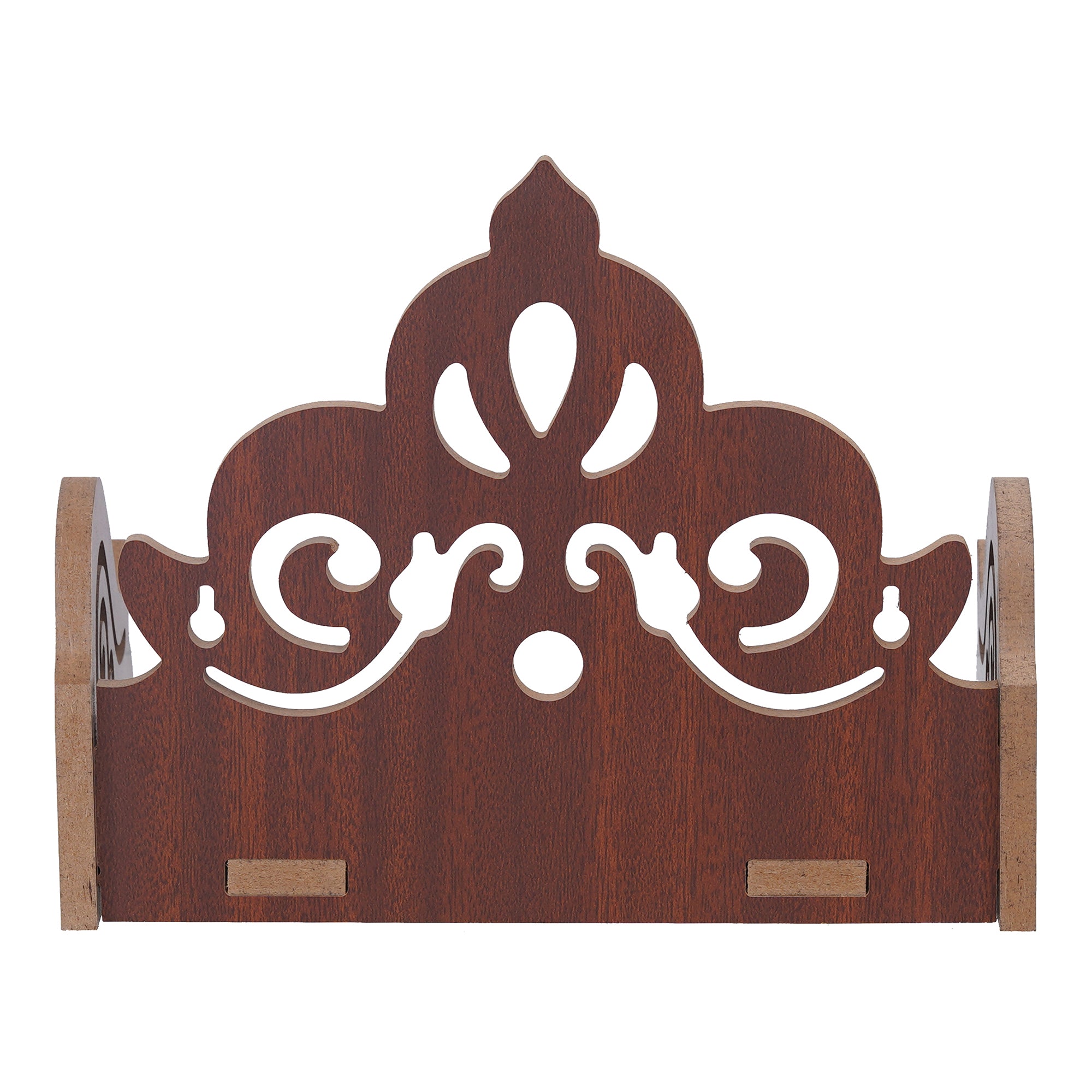 eCraftIndia Brown Decorative Beautiful Wooden Temple for Home Office, and Shop 8